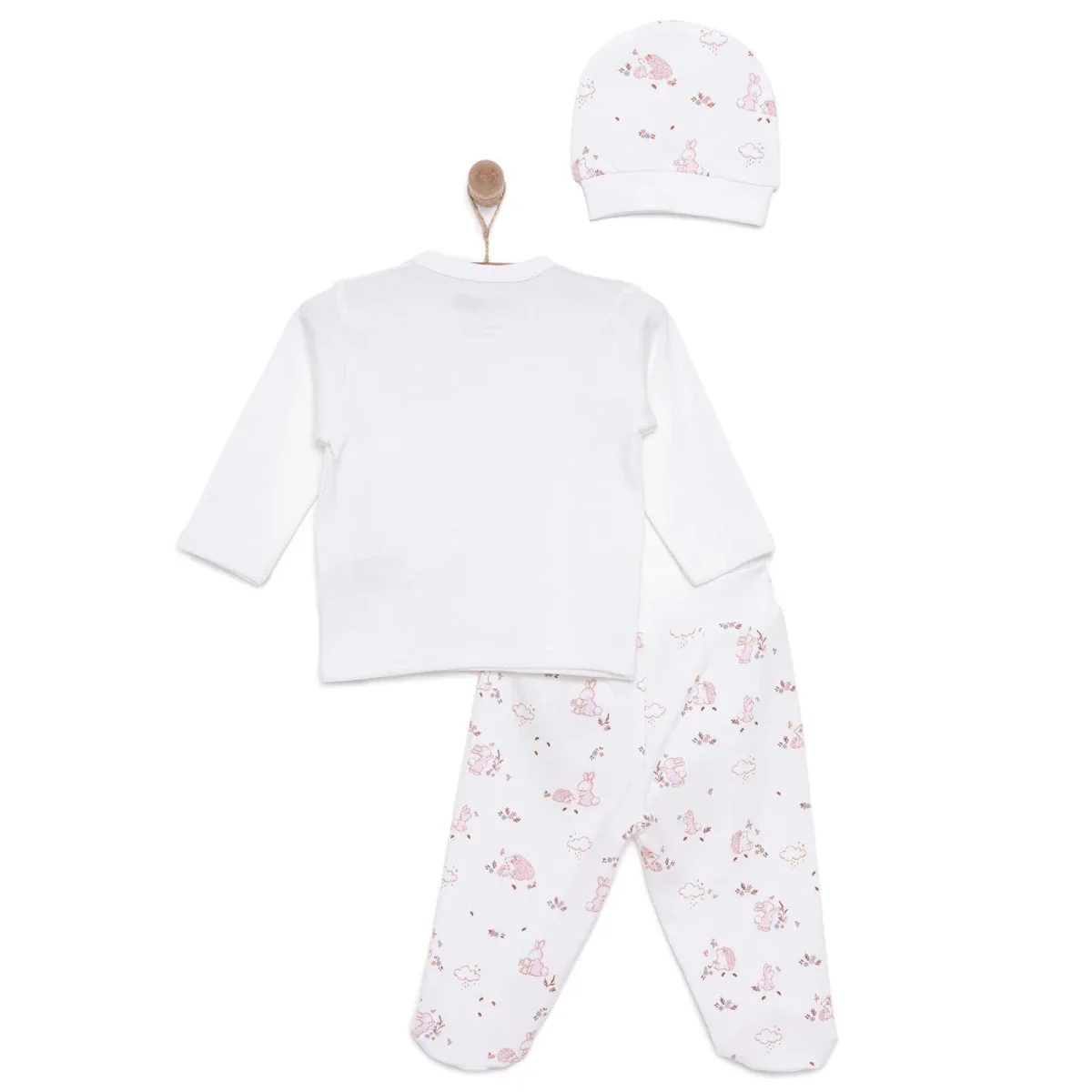 HelloBaby Newborn Baby Girl Set - Ecru - Image 2