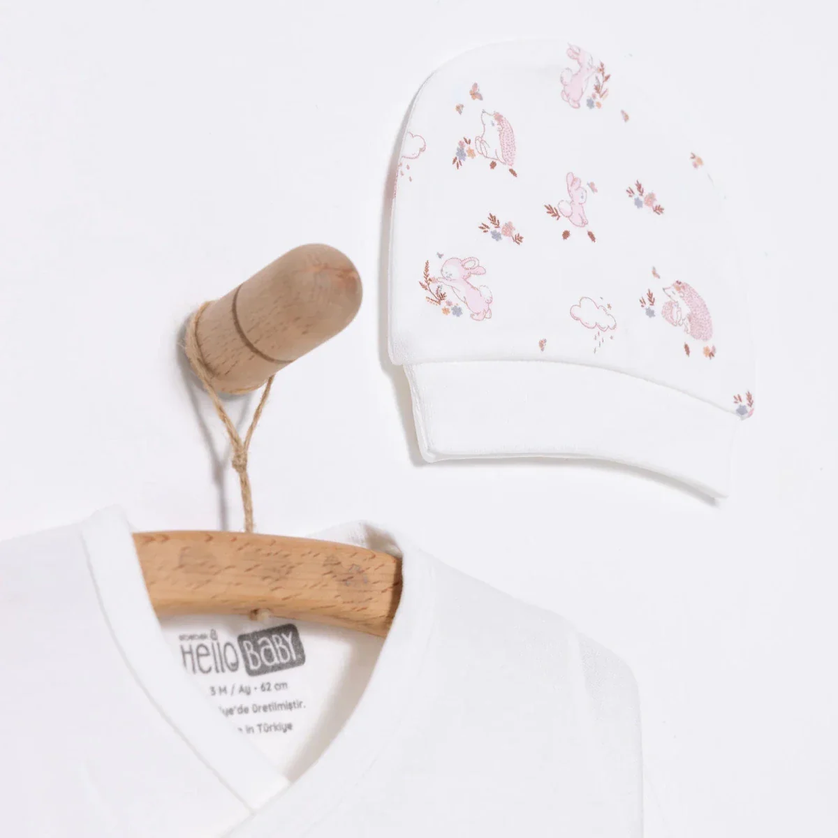 HelloBaby Newborn Baby Girl Set - Ecru - Image 4