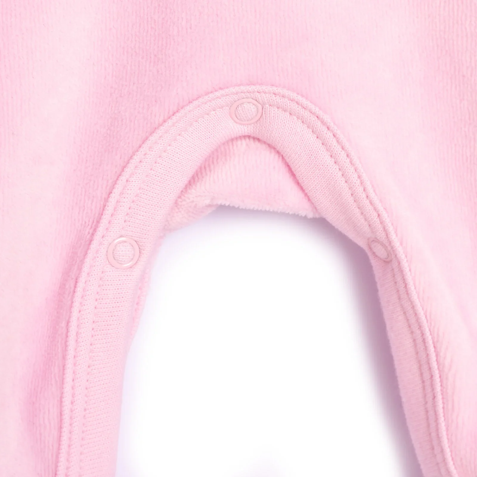 HelloBaby Newborn Baby Girl Velvet Footed Jumpsuit - Pink - Image 7
