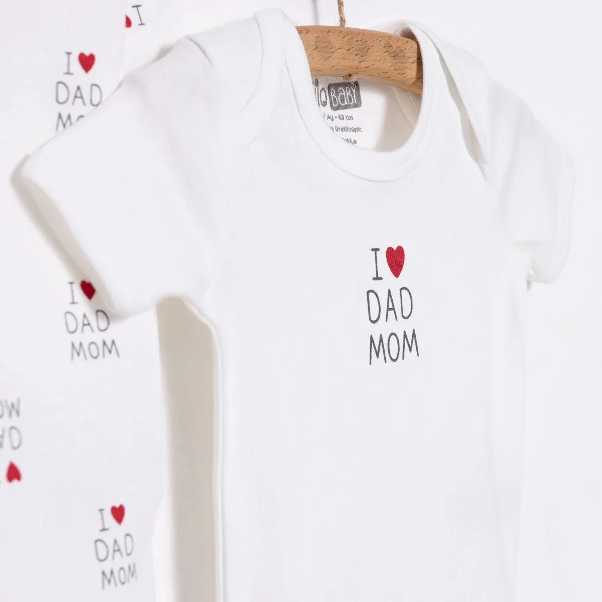 HelloBaby Newborn Baby Mom&Dad Jumpsuit - Ecru - Image 3