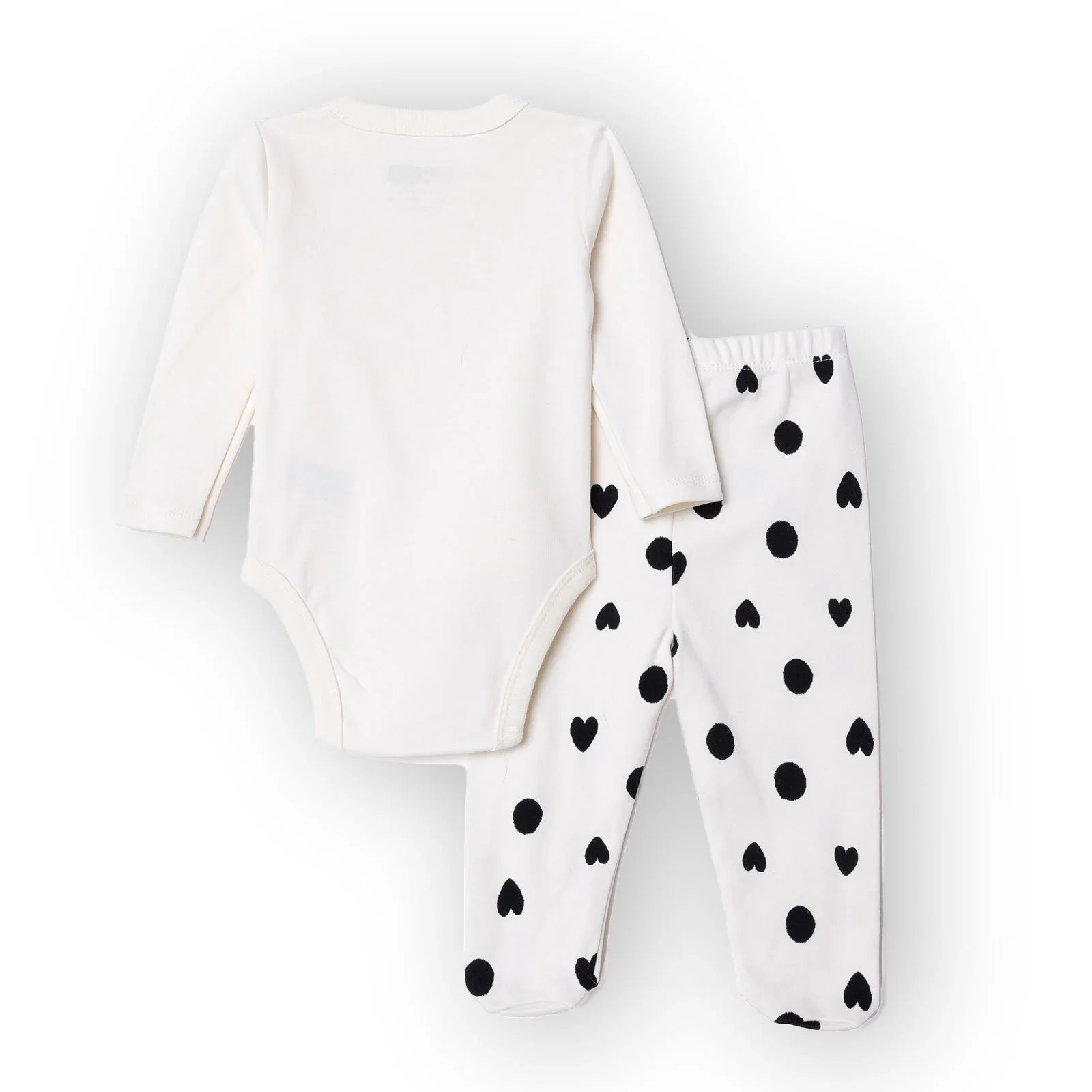 HelloBaby Newborn Body-Footed Bottom - Ecru - Image 2