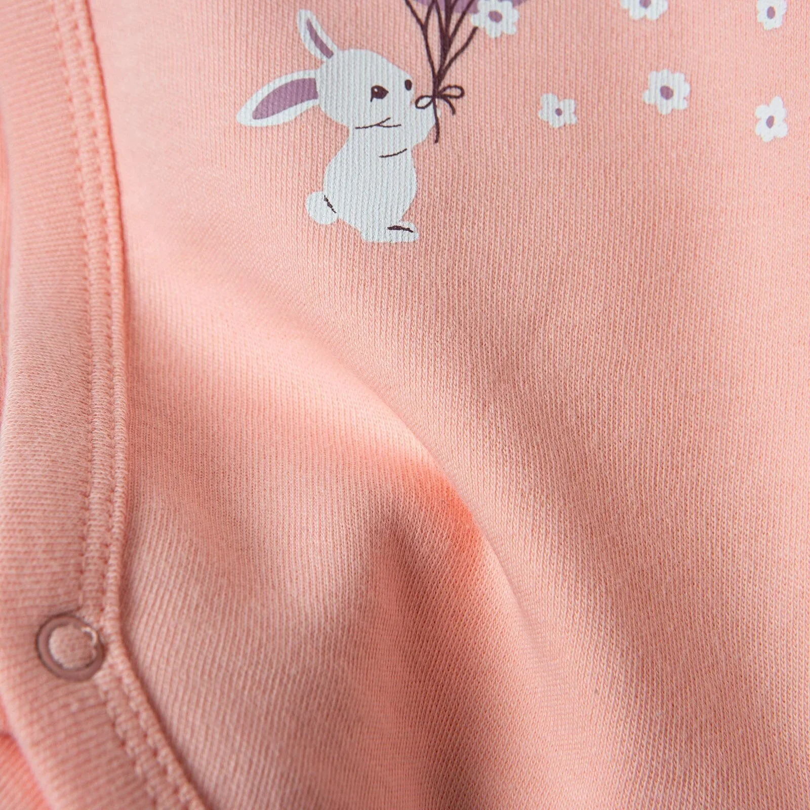 HelloBaby Newborn Body-Footed Bottom - Pink - Image 5
