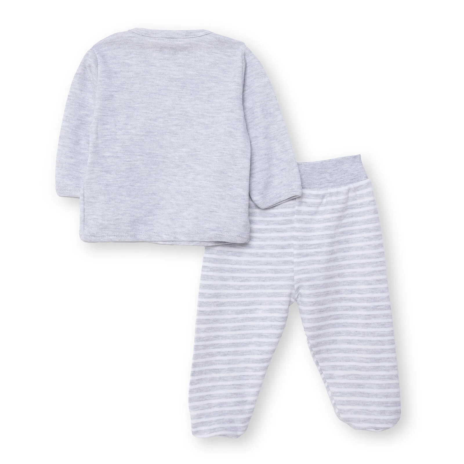 HelloBaby Newborn Body-Footed Bottom - Grey - Image 2