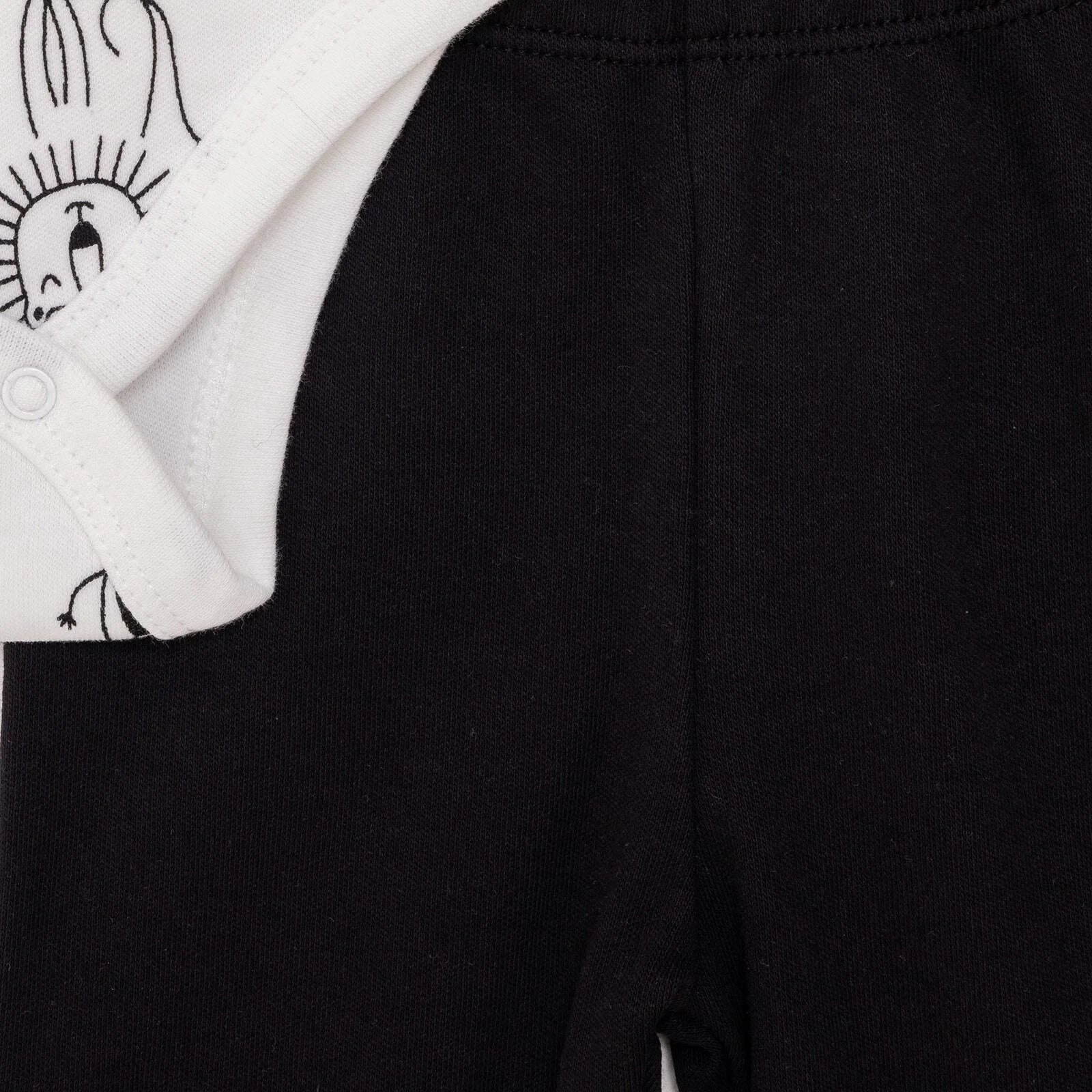 HelloBaby Newborn Body Footed Bottom - Ecru - Image 8