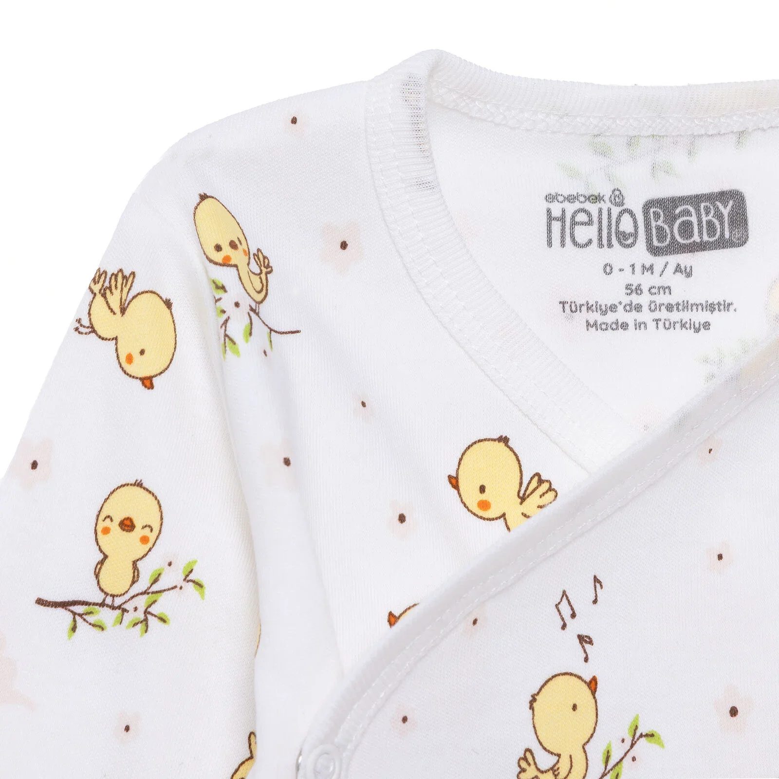 HelloBaby Newborn Body-Footless Bottom - Ecru - Image 3