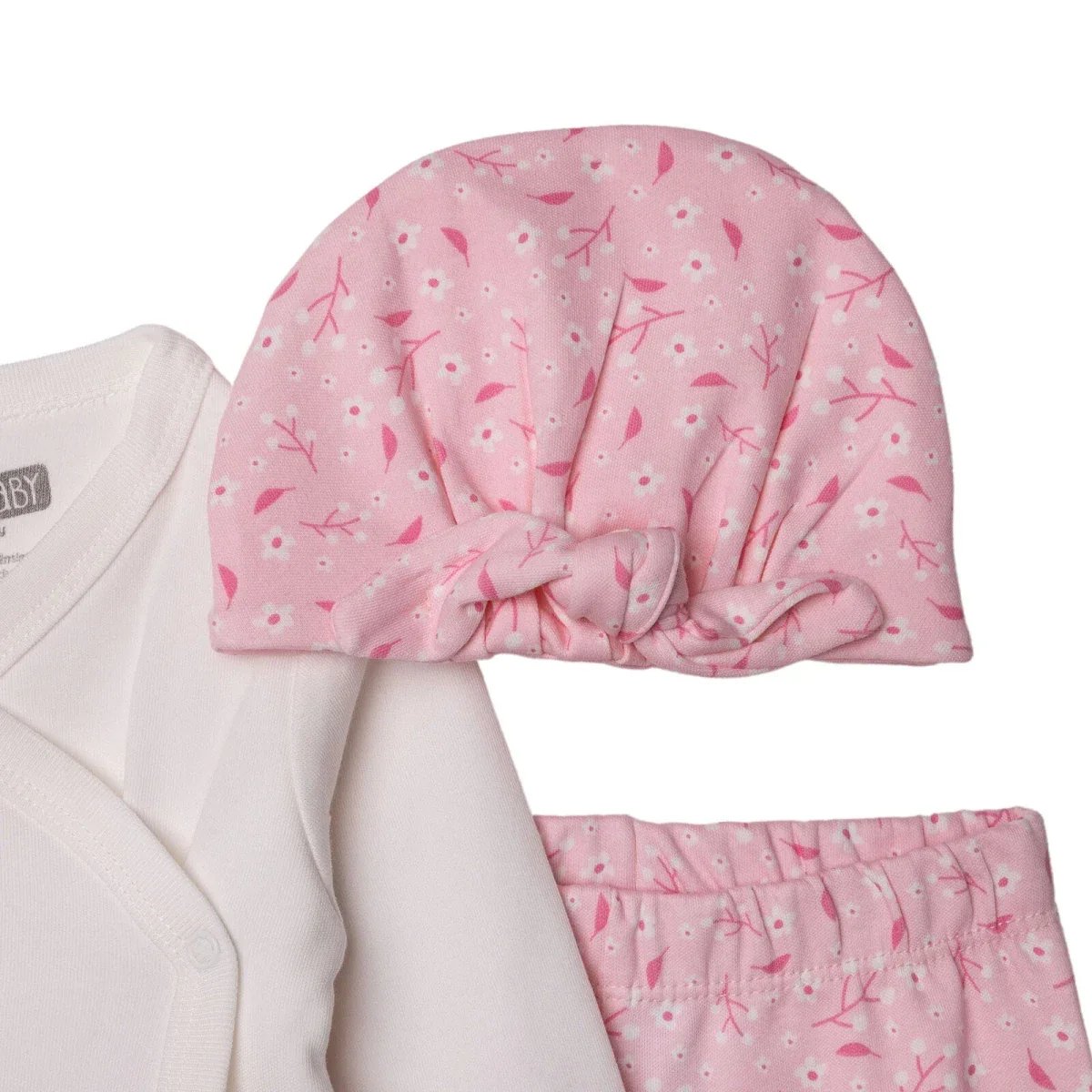 HelloBaby Newborn Body-Hat-Footed Bottom - White - Image 4