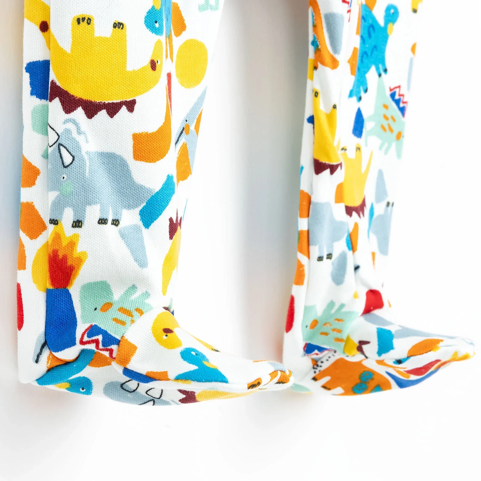HelloBaby Newborn Baby Boy Footed Jumpsuit - Ecru - Image 6