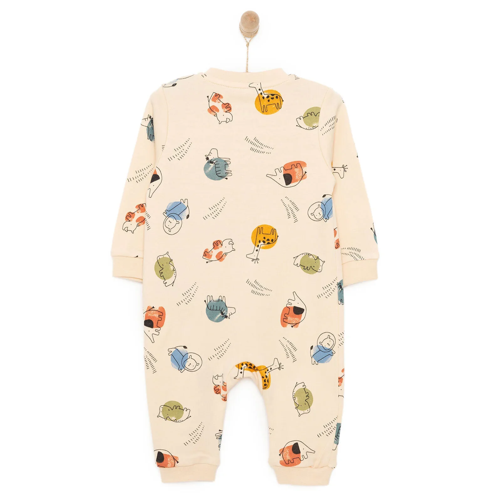 HelloBaby Newborn Boy Jumpsuit - Beige - Image 2