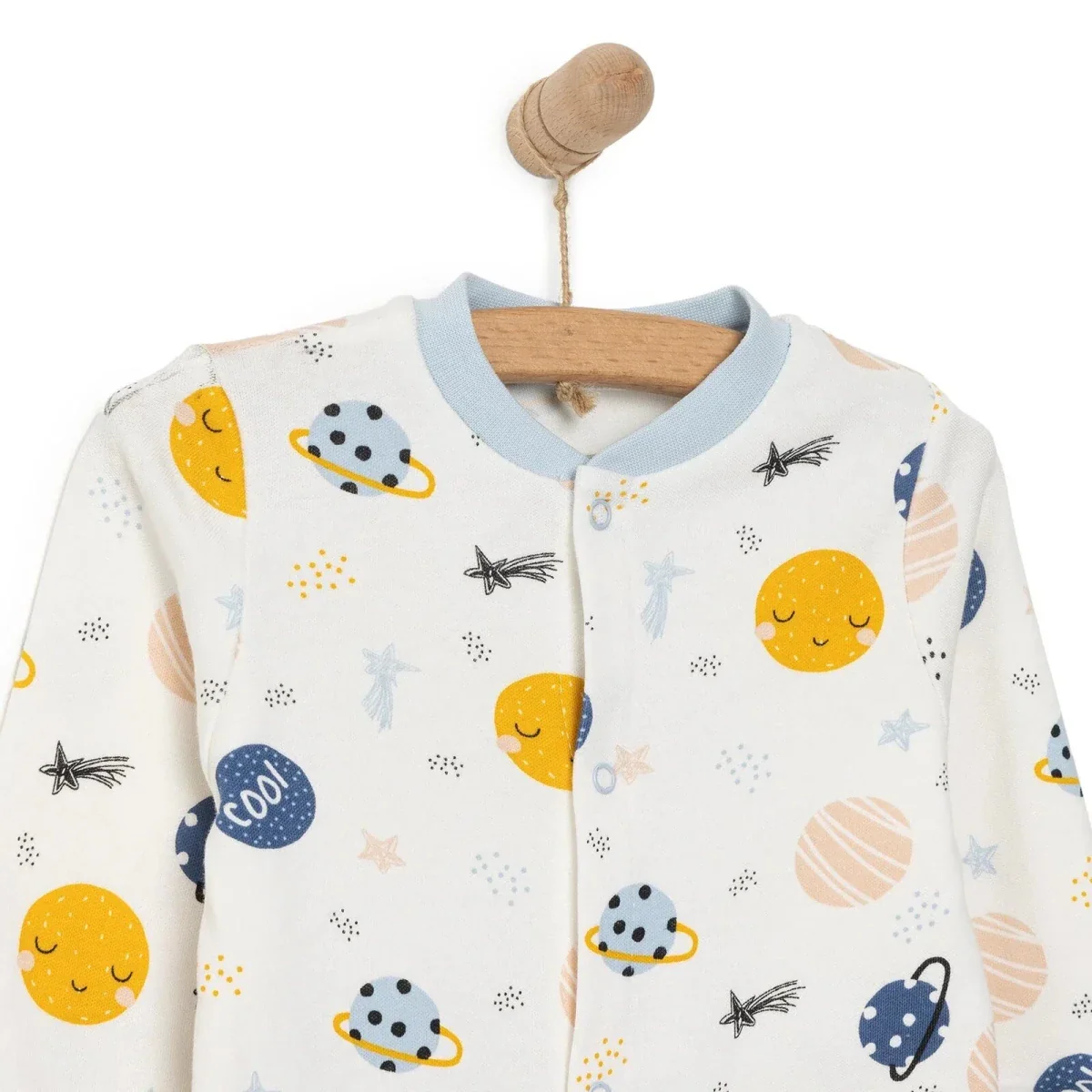 HelloBaby Newborn Boy Jumpsuit - Ecru - Image 3