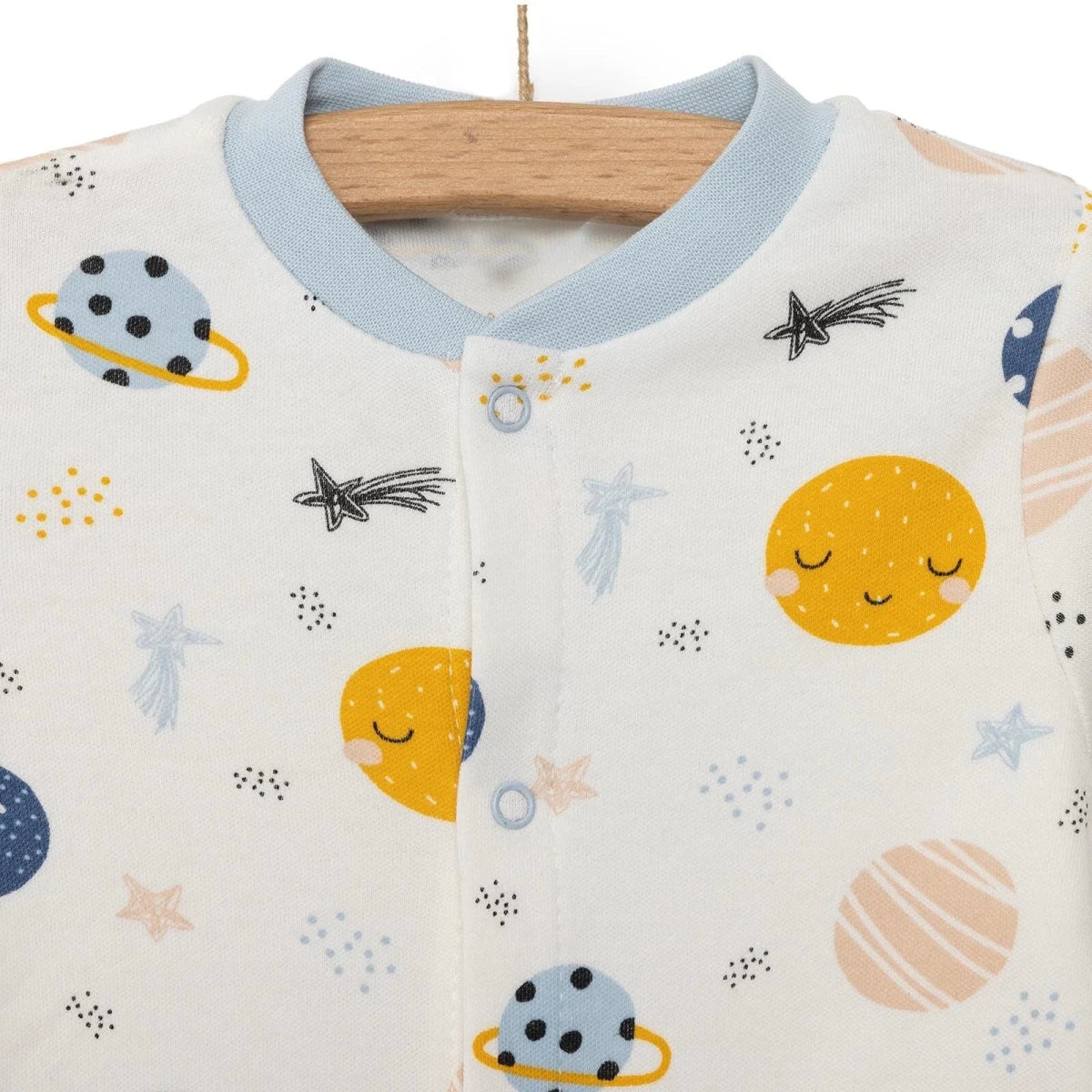 HelloBaby Newborn Boy Jumpsuit - Ecru - Image 4