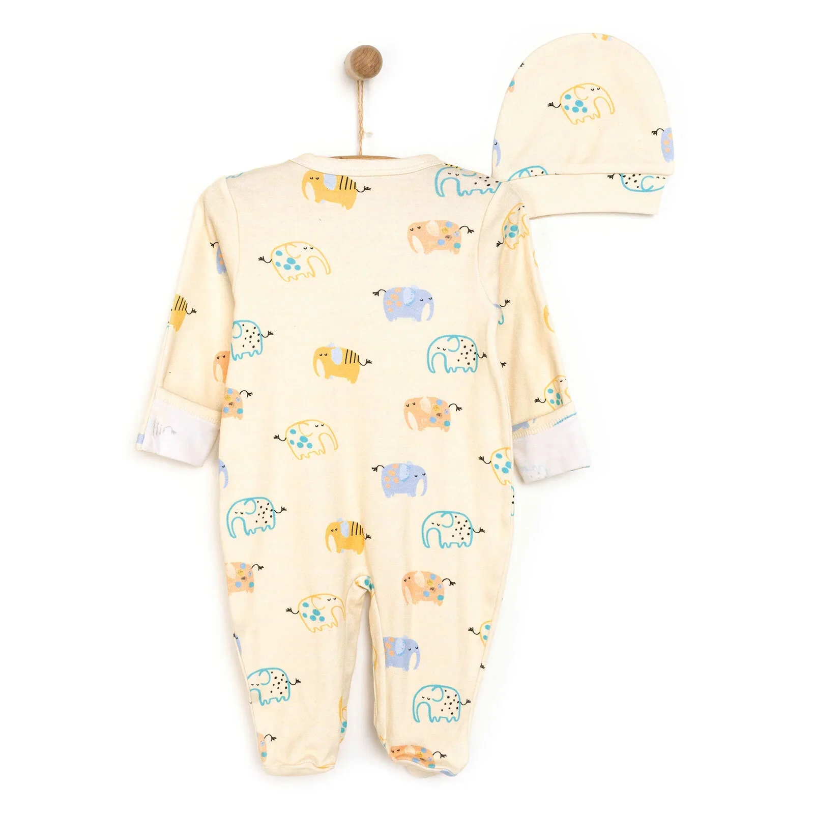 HelloBaby Newborn Boy Jumpsuit-Hat - Image 2