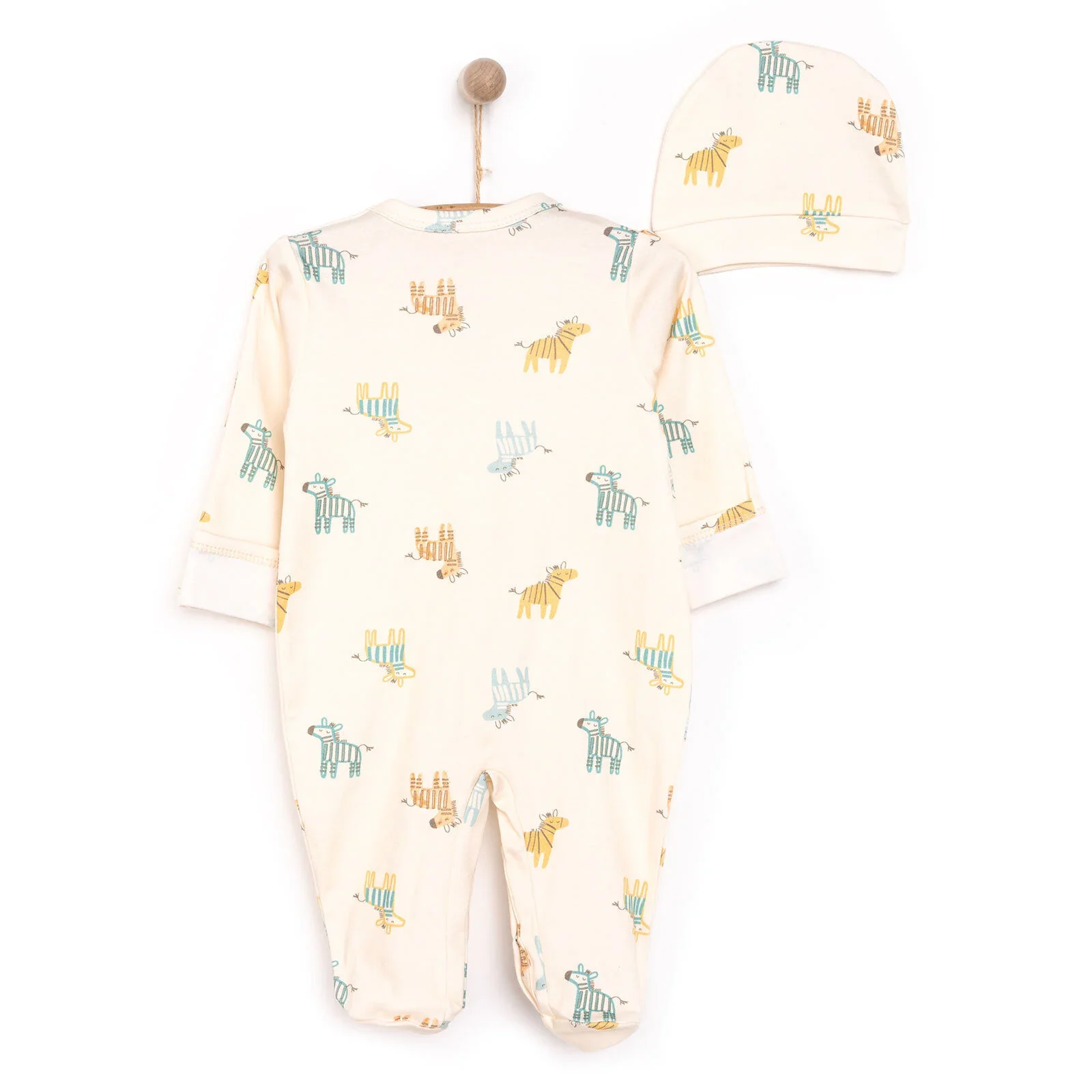 HelloBaby Newborn Boy Jumpsuit-Hat - Image 2