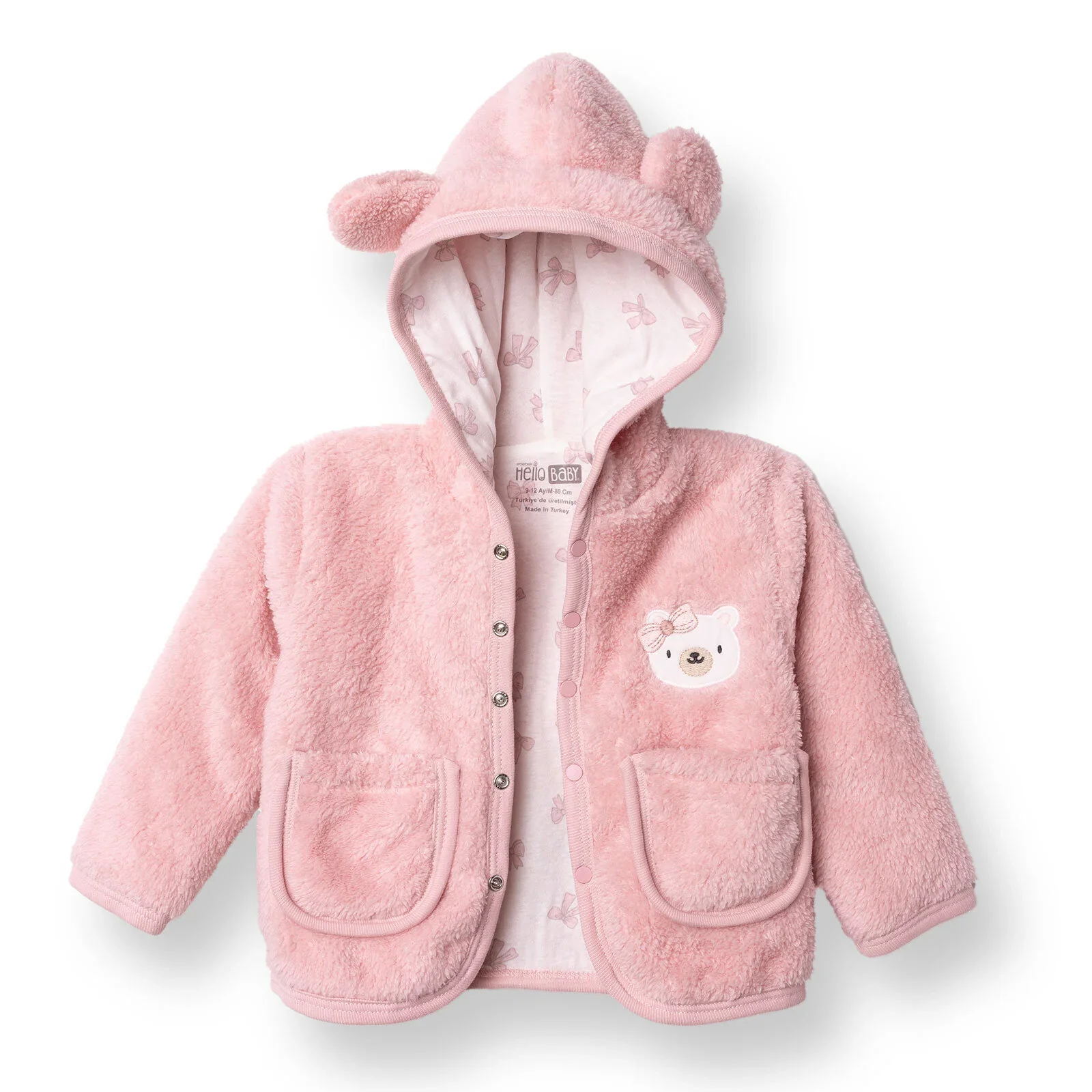 HelloBaby Newborn Cardigan - Pink - Image 3
