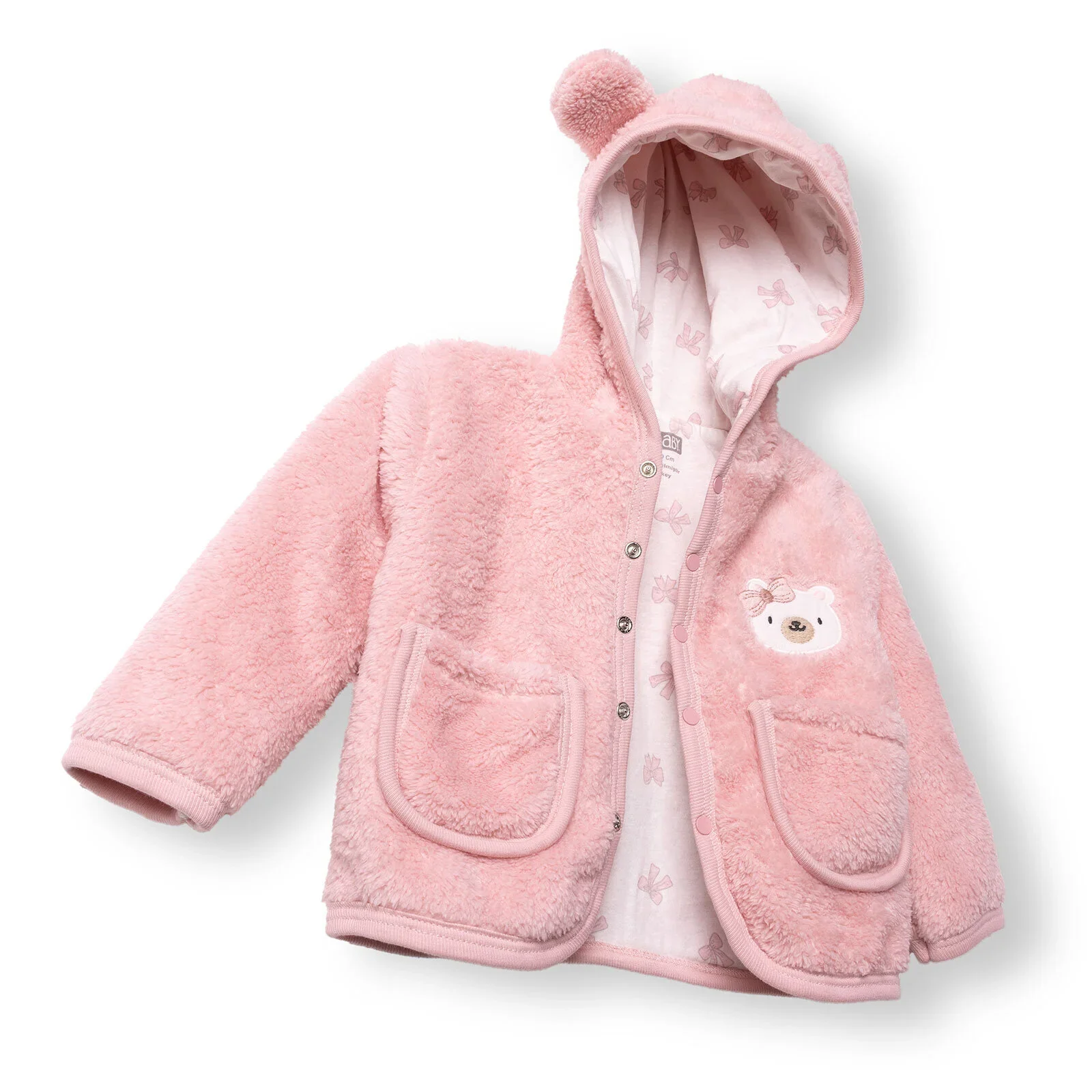 HelloBaby Newborn Cardigan - Pink - Image 4
