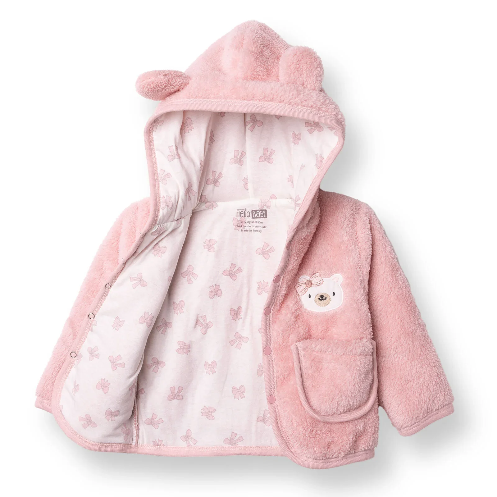 HelloBaby Newborn Cardigan - Pink - Image 5
