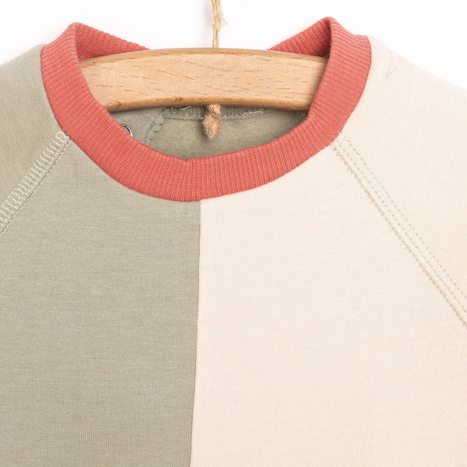 HelloBaby Newborn Colour Block Sweatshirt - Green - Image 4