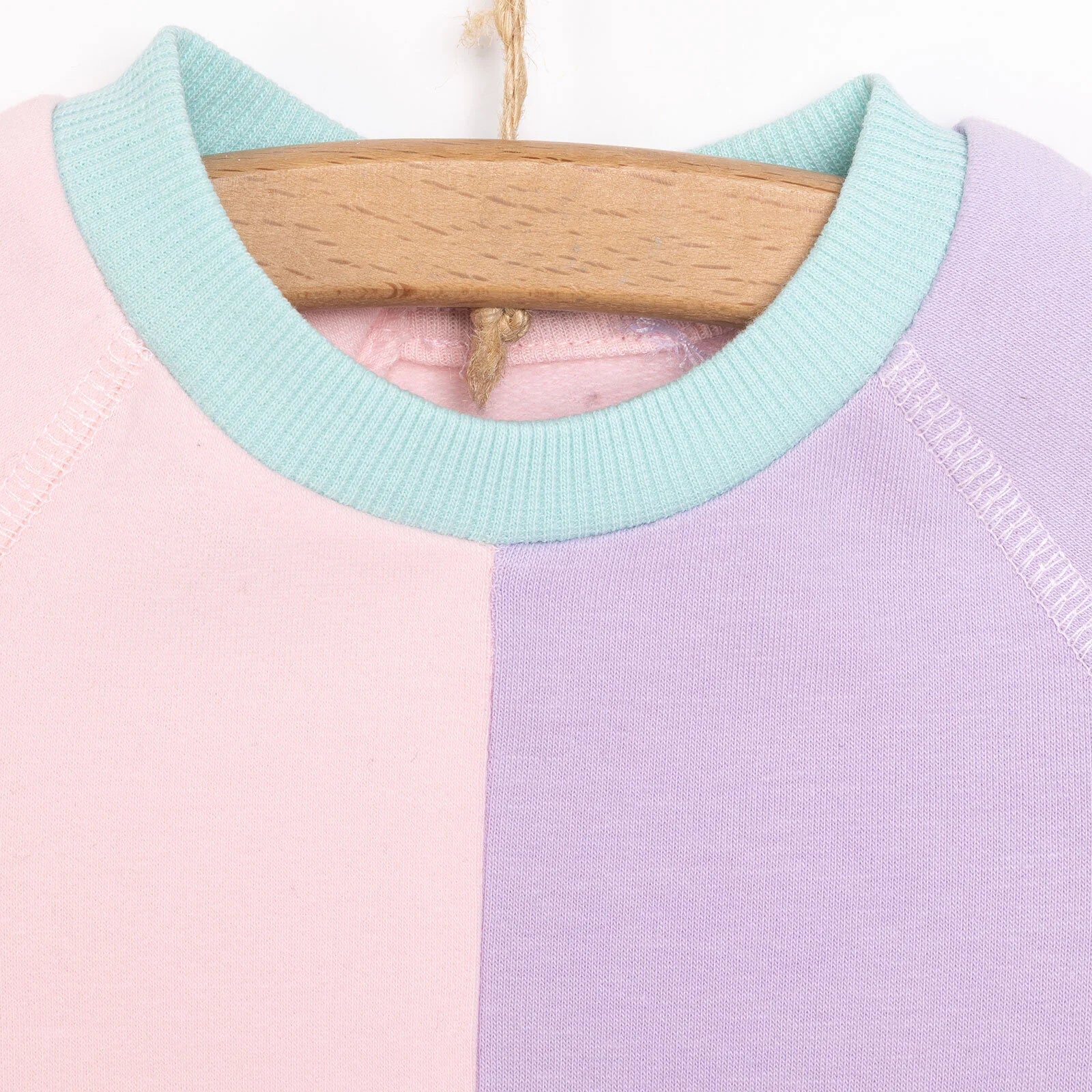 HelloBaby Newborn Colour Block Sweatshirt - Light Pink - Image 5