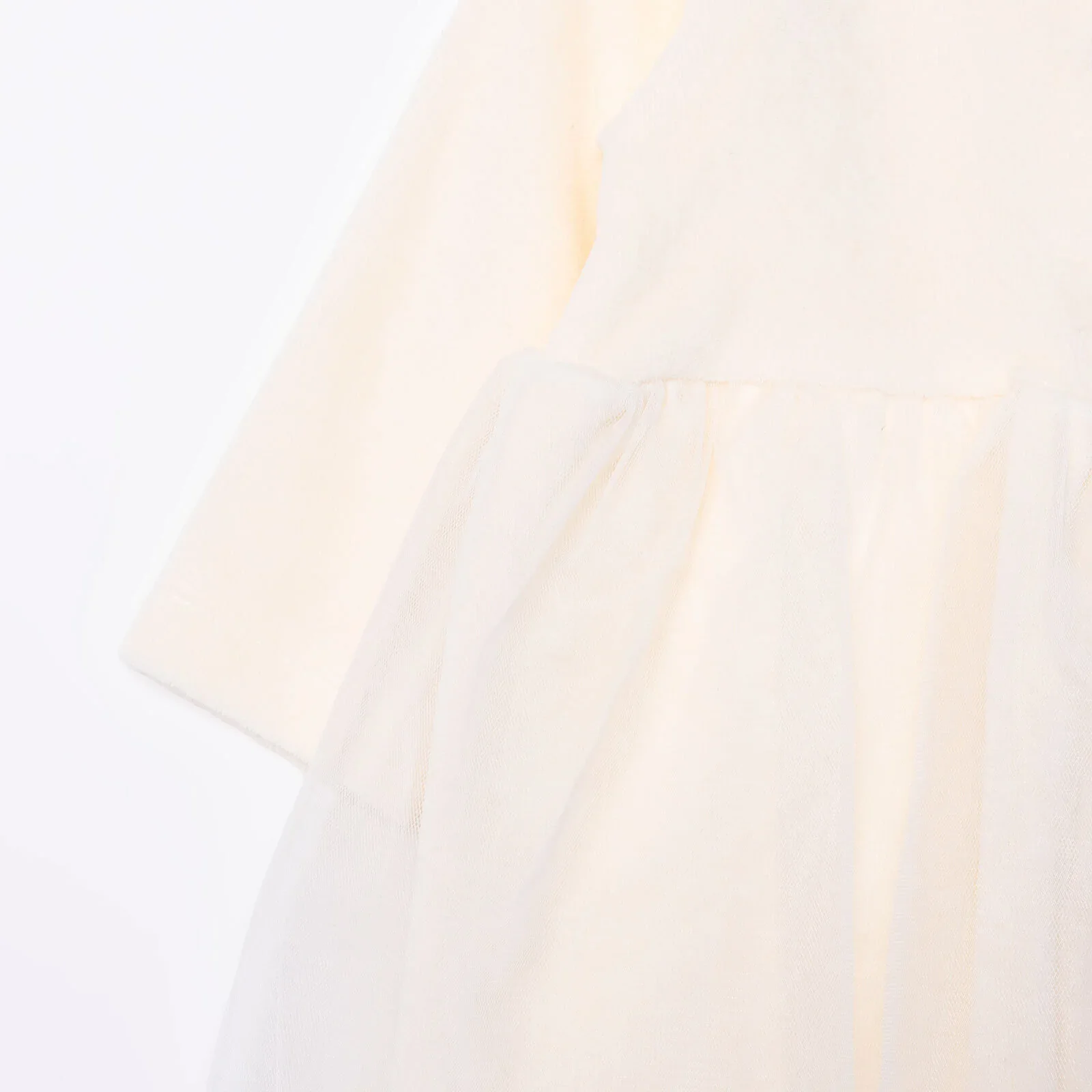 HelloBaby Newborn Dress - Ecru - Image 5