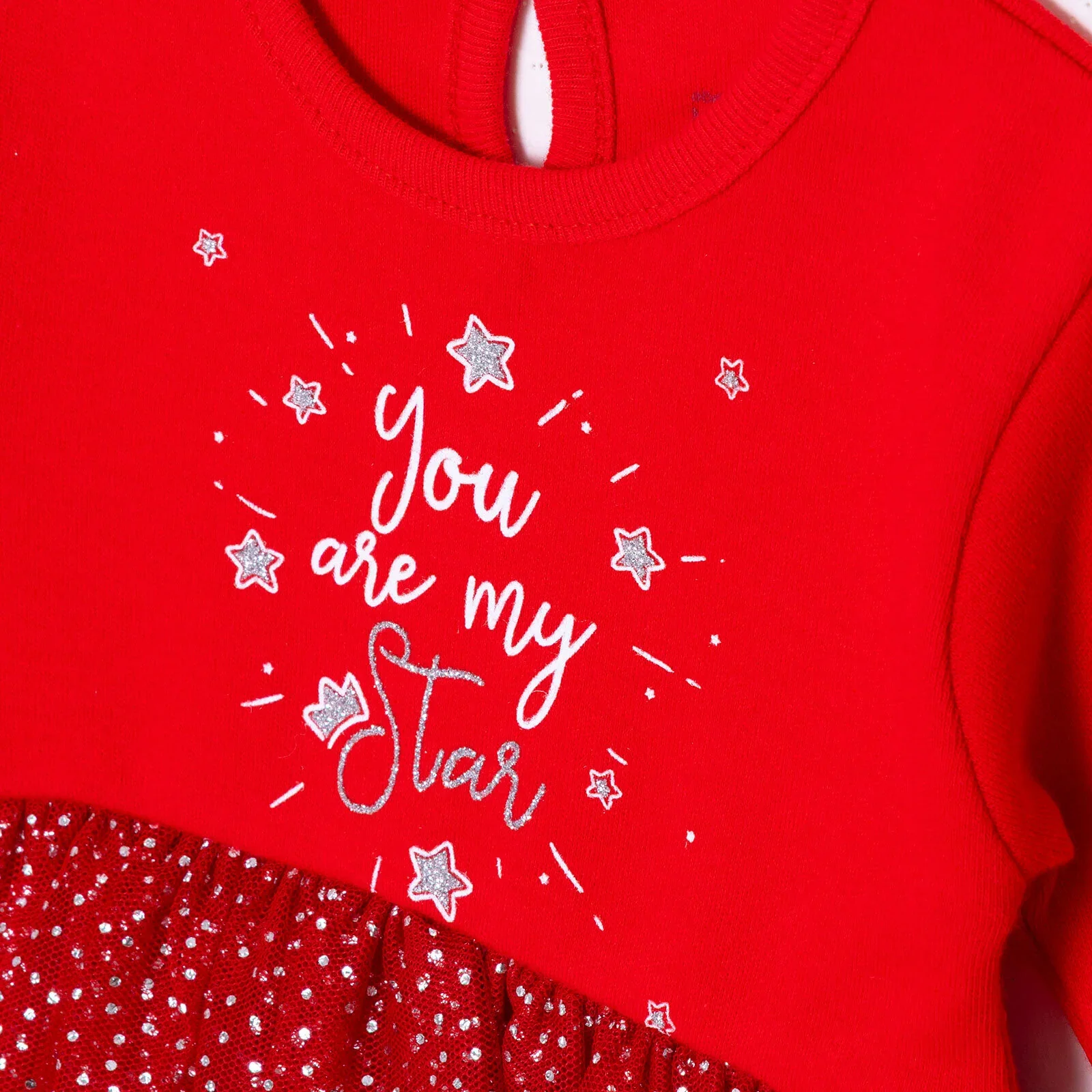 HelloBaby My First Christmas Newborn Girl Dress-Body - Red - Image 3