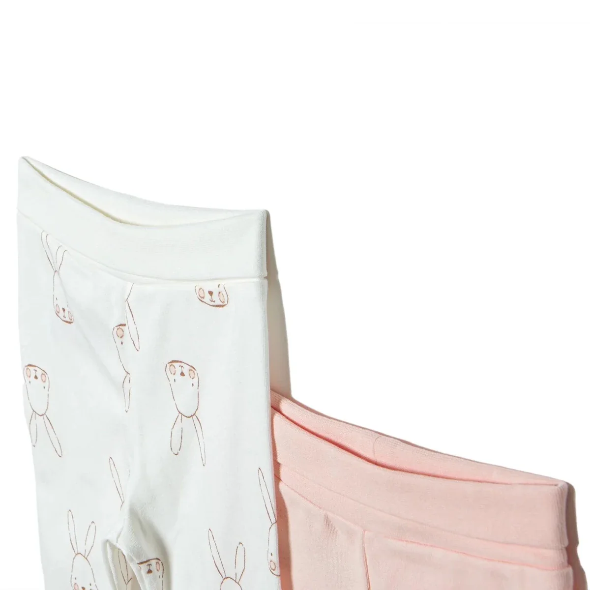 HelloBaby Newborn Footed Bottom 2 pcs - Pink - Image 3