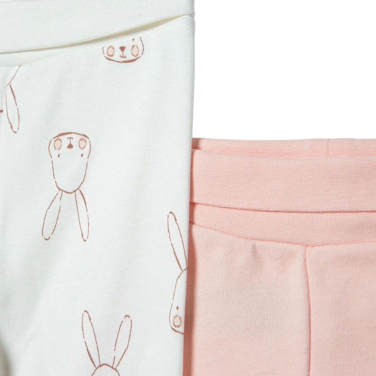 HelloBaby Newborn Footed Bottom 2 pcs - Pink - Image 4