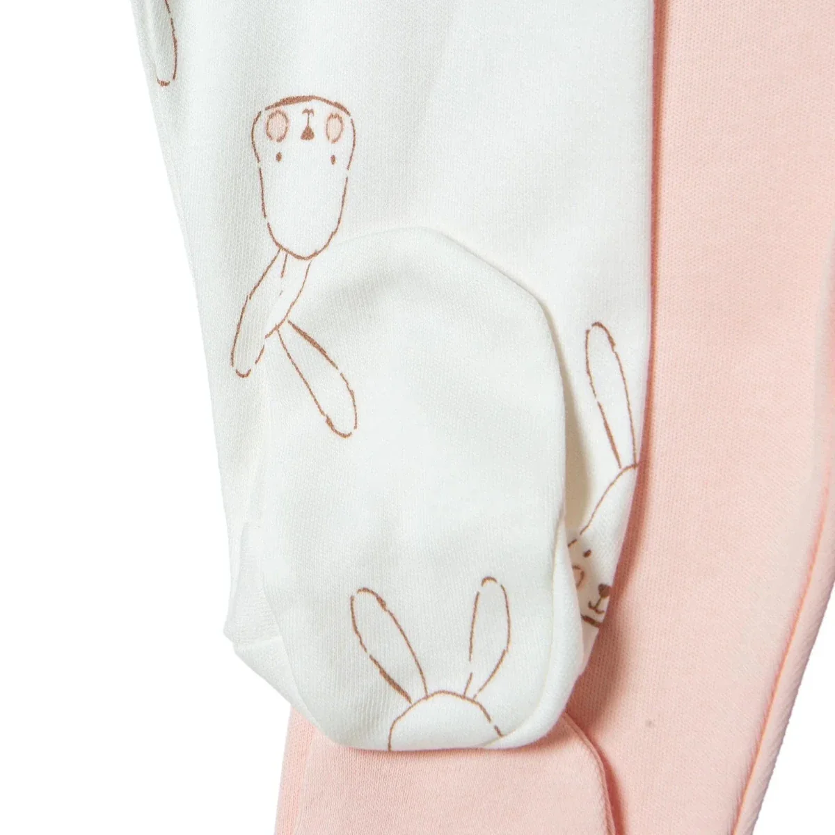 HelloBaby Newborn Footed Bottom 2 pcs - Pink - Image 5