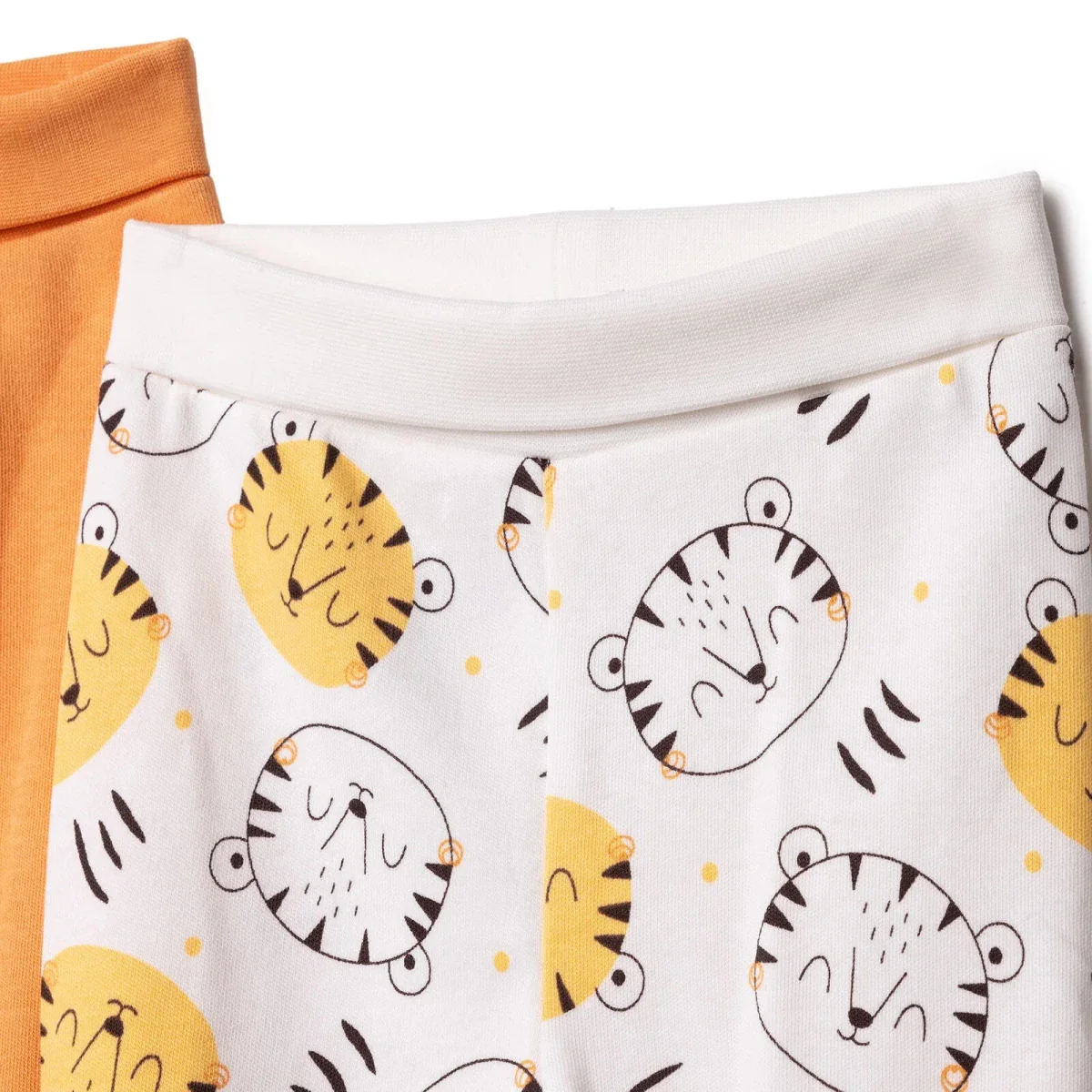 HelloBaby Newborn Footed Bottom 2 pcs - Orange - Image 6