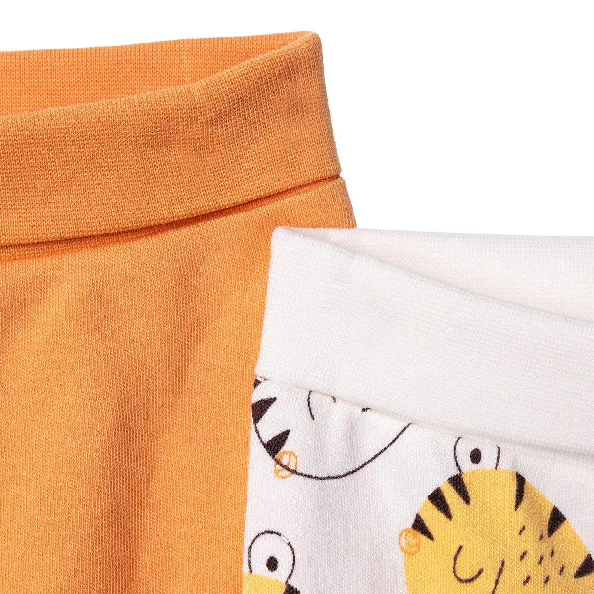 HelloBaby Newborn Footed Bottom 2 pcs - Orange - Image 7