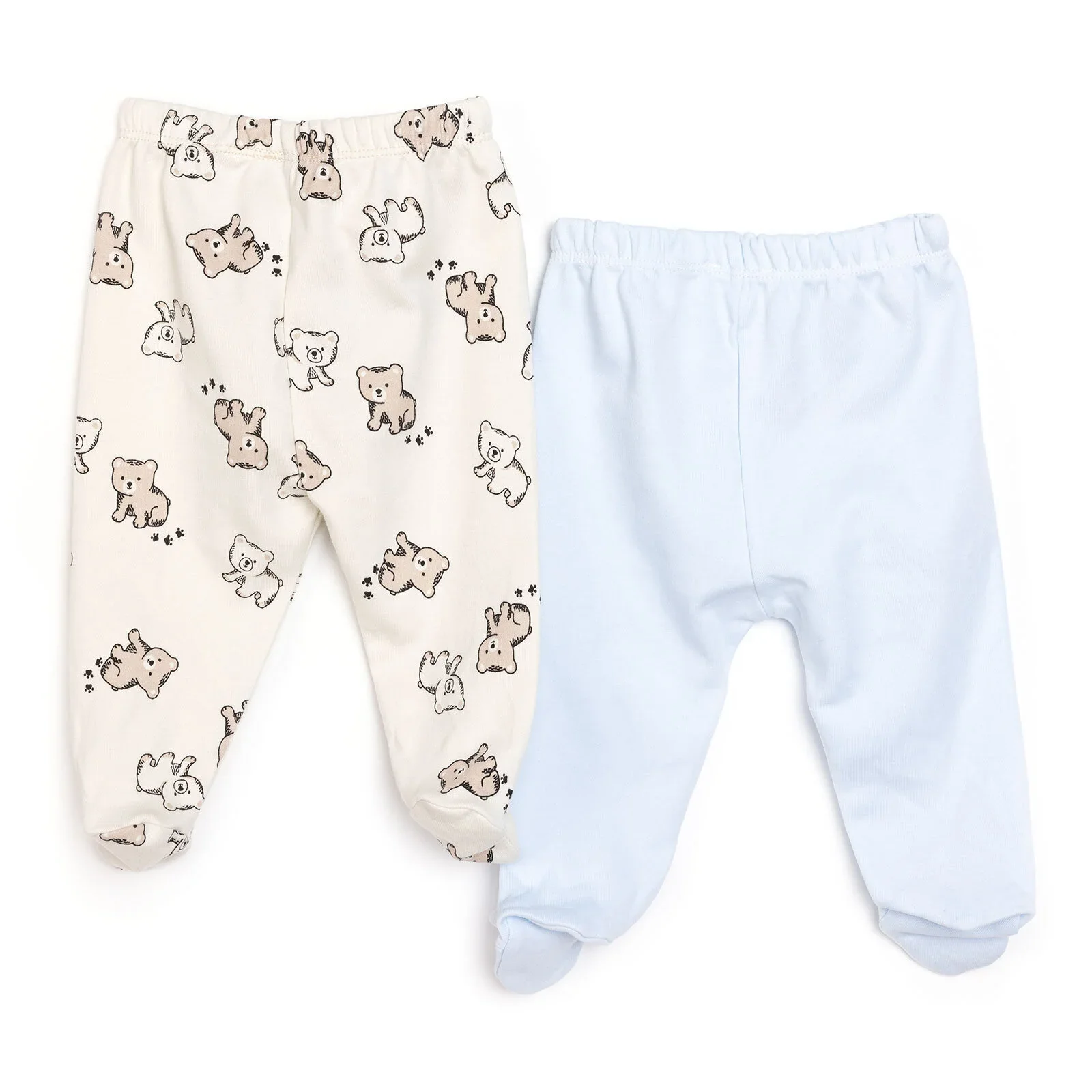 HelloBaby Newborn Footed Bottom - Blue - Image 2