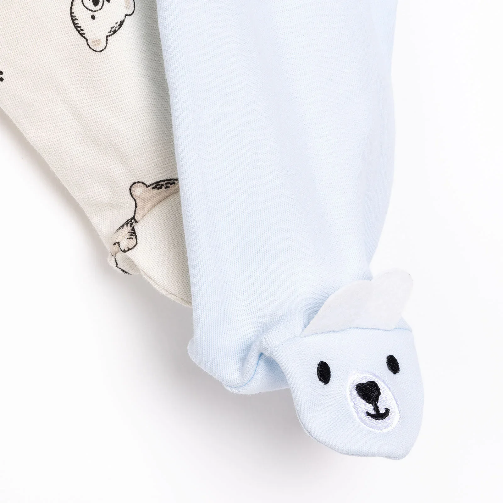 HelloBaby Newborn Footed Bottom - Blue - Image 4