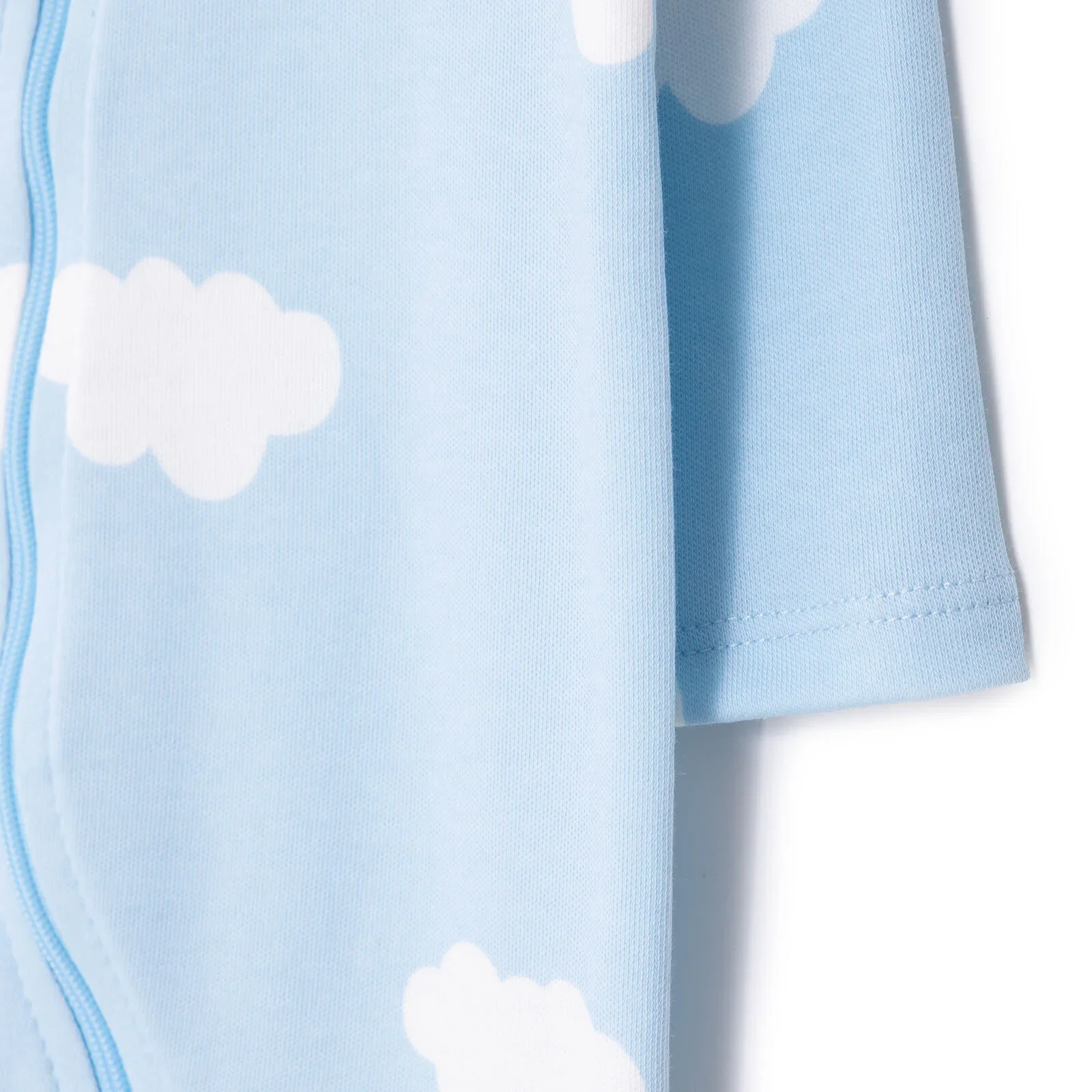 HelloBaby Newborn Footed Jumpsuit - Light Blue - Image 5