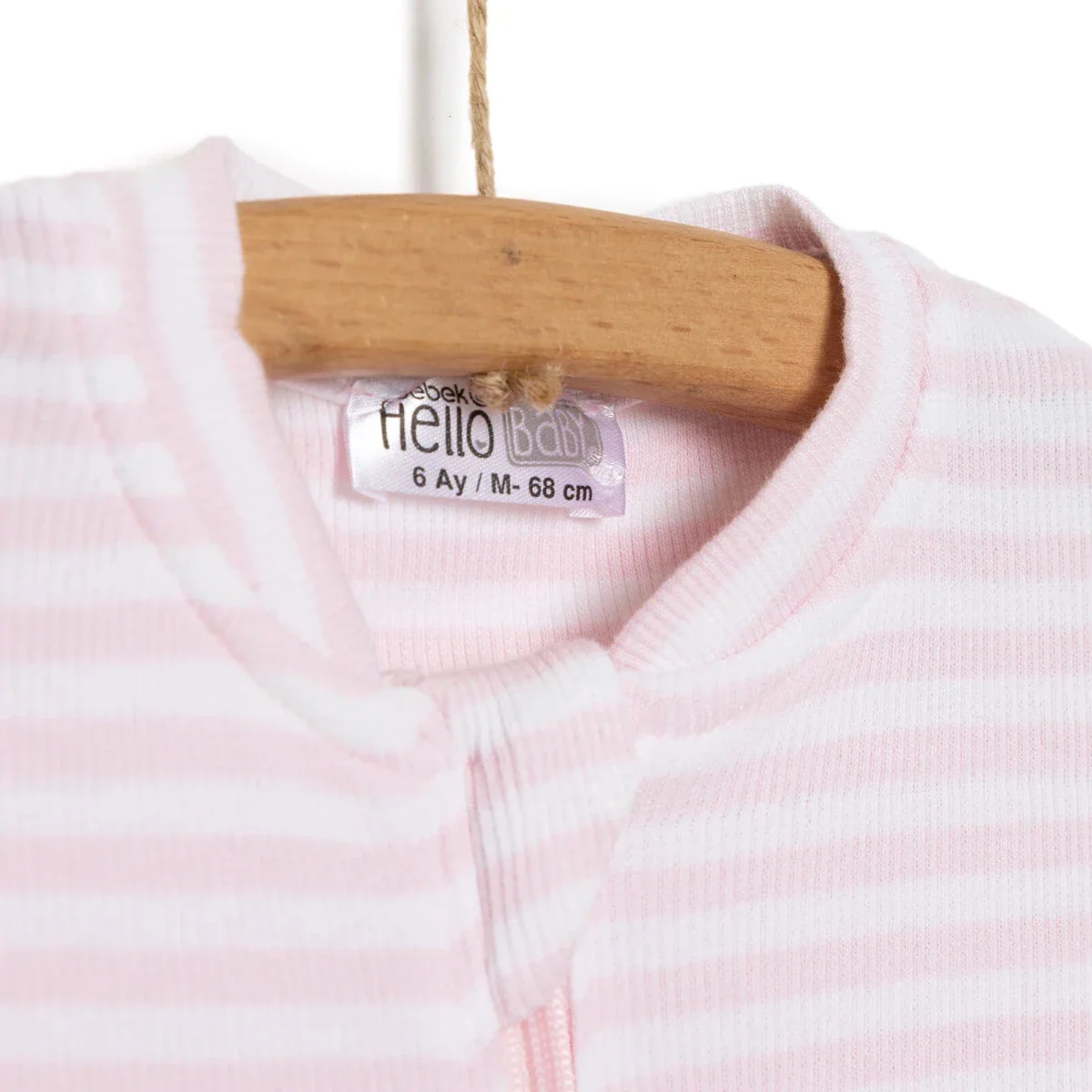 HelloBaby Newborn Footless Jumpsuit - Pink - Image 4