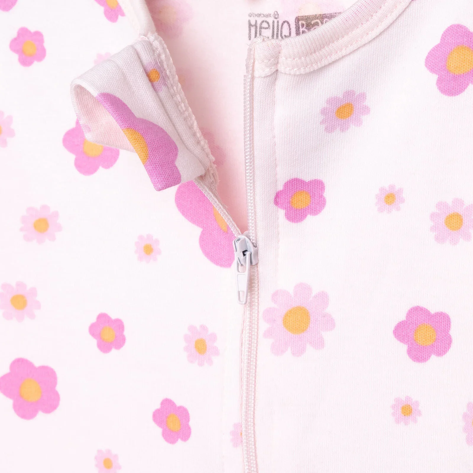 HelloBaby Newborn Girl Footed Jumpsuit - Pink - Image 5