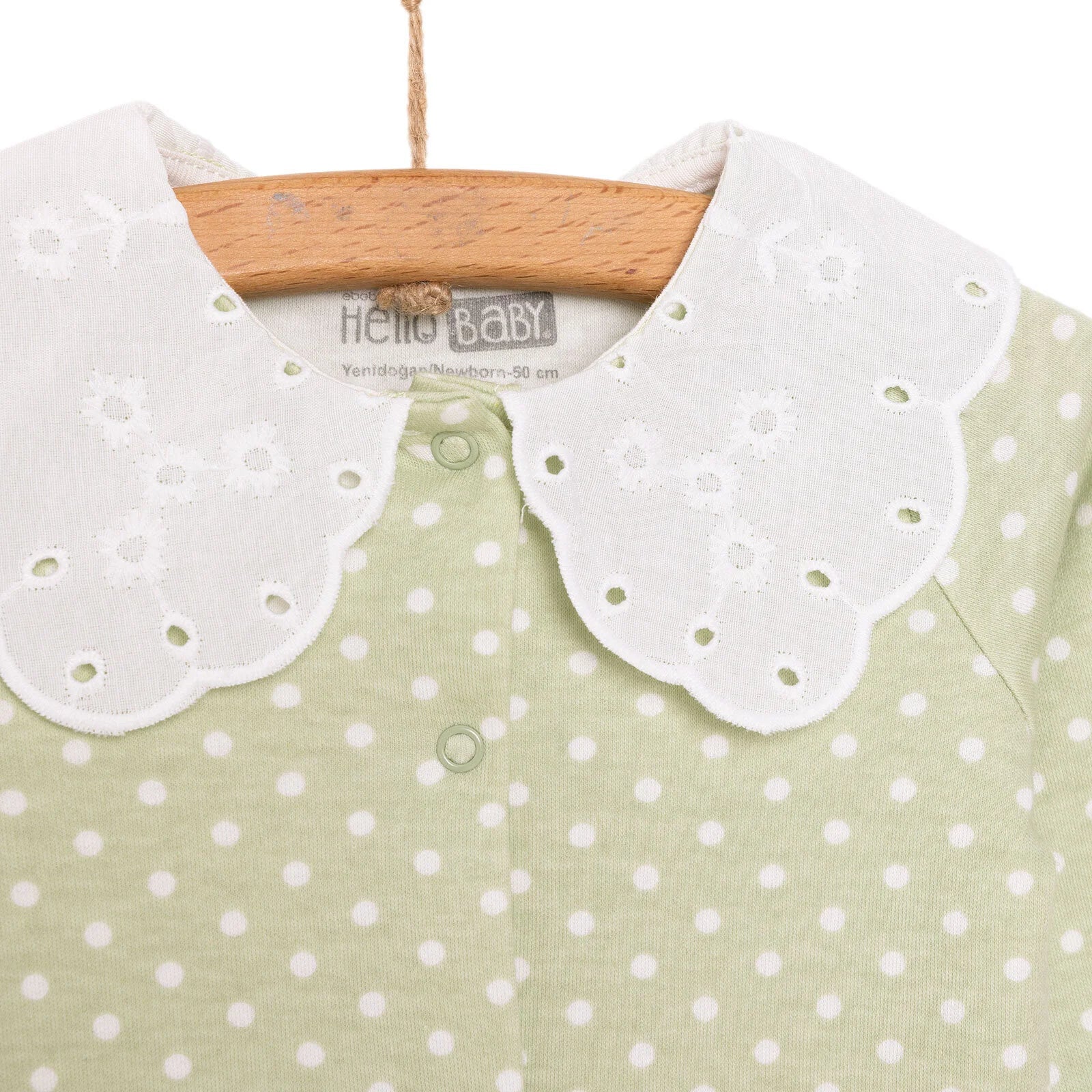 HelloBaby Newborn Girl Footed Jumpsuit - Multicolour - Image 4