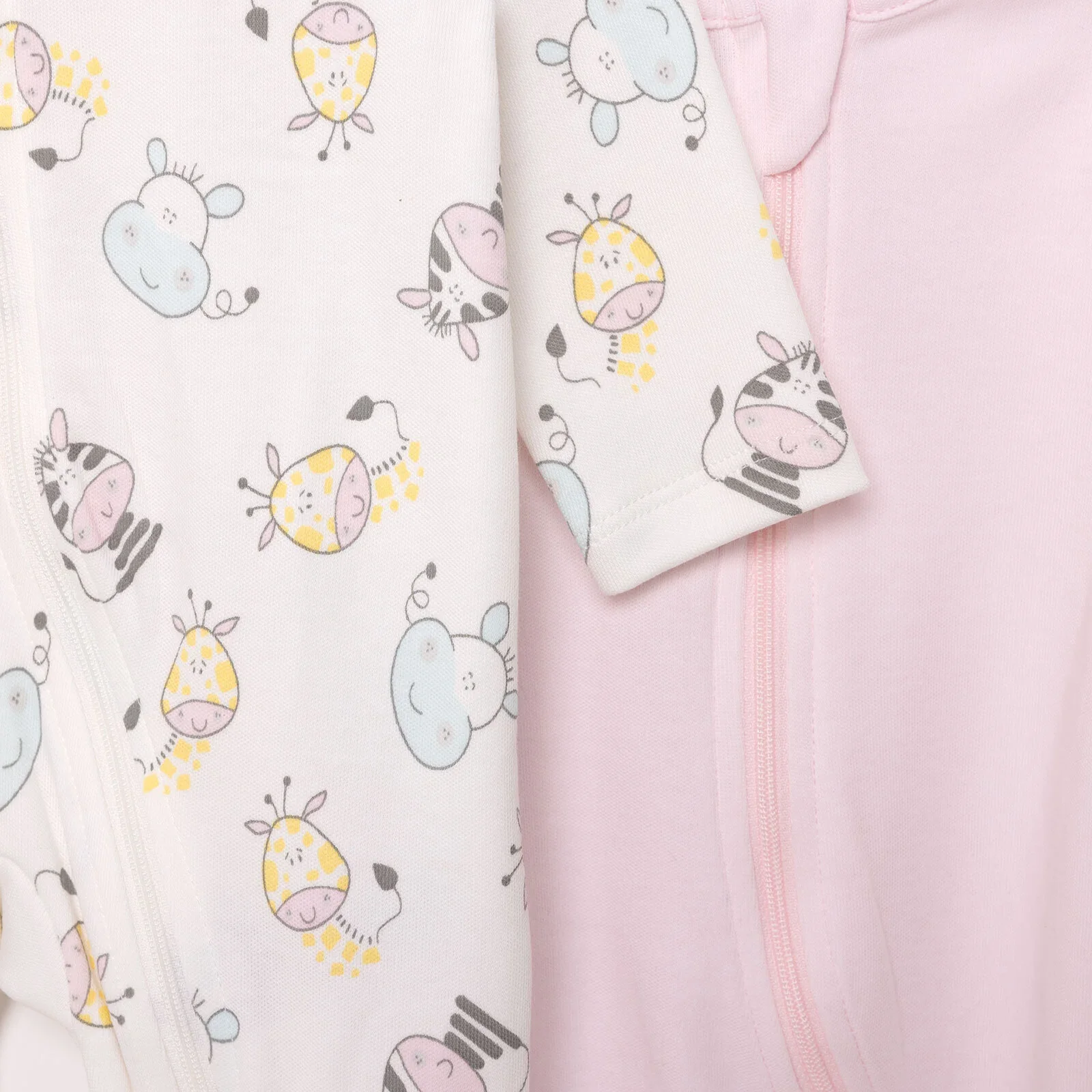 HelloBaby Newborn Girl Footed Jumpsuit - Ecru - Image 6
