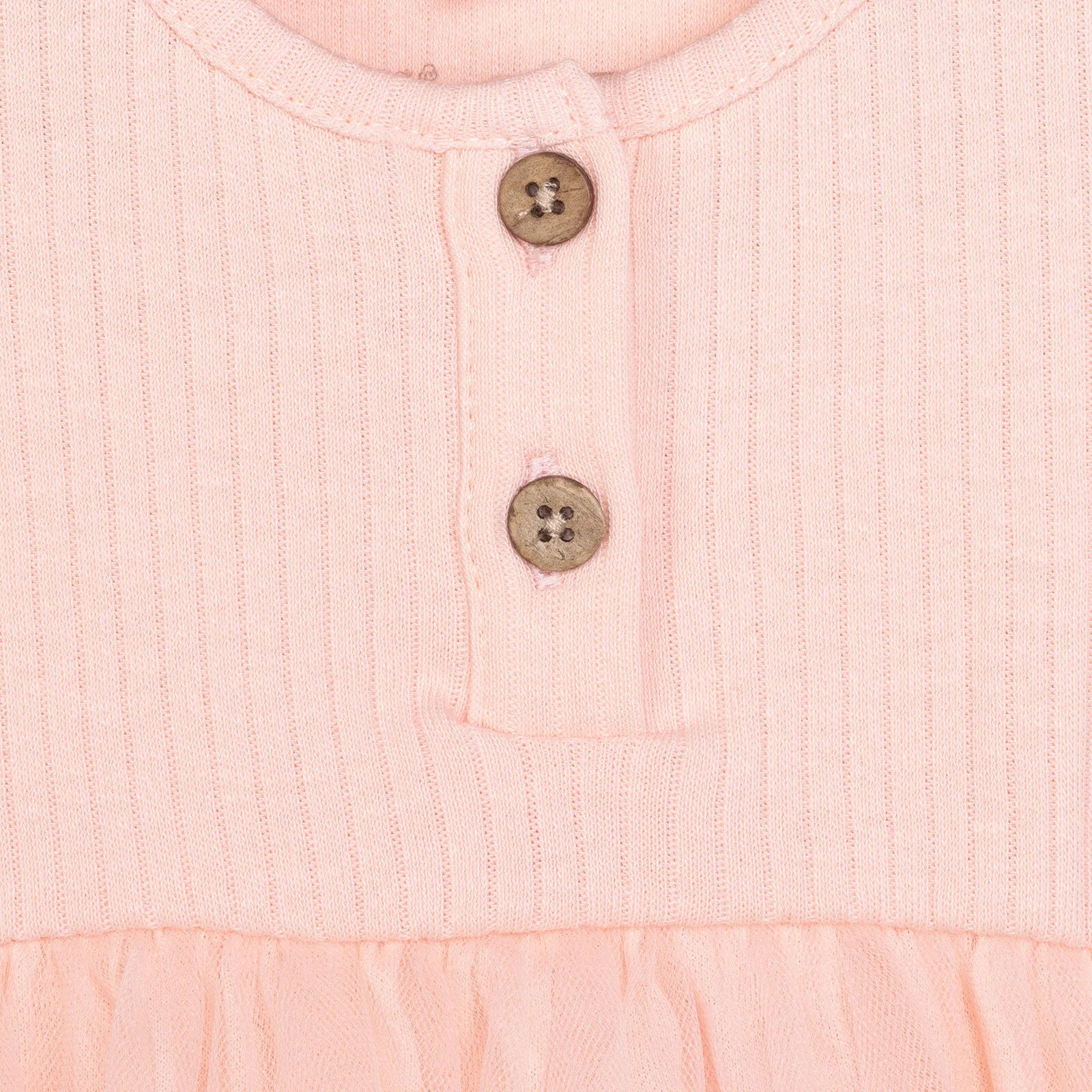 HelloBaby Newborn Girl Tulle Dress - Salmon - Image 4