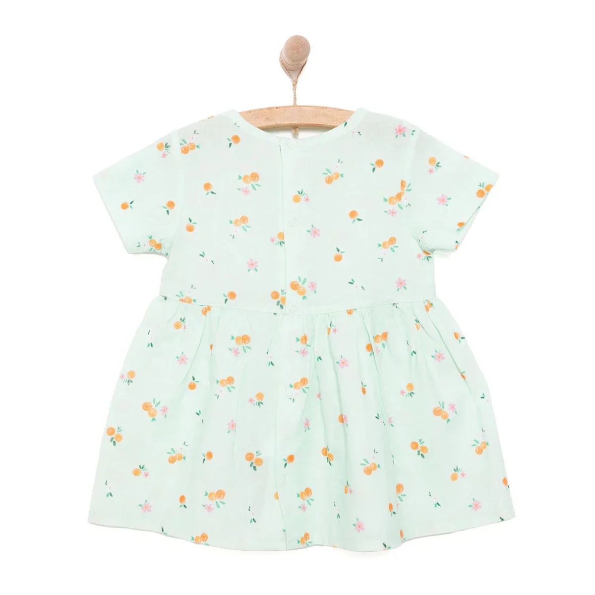 HelloBaby Newborn Girl Woven Dress - Light Blue - Image 2
