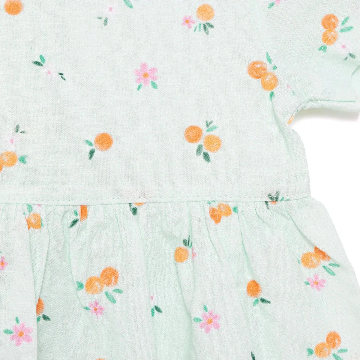 HelloBaby Newborn Girl Woven Dress - Light Blue - Image 6