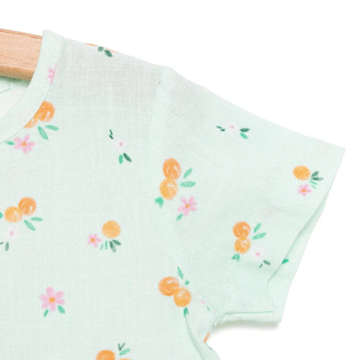 HelloBaby Newborn Girl Woven Dress - Light Blue - Image 9