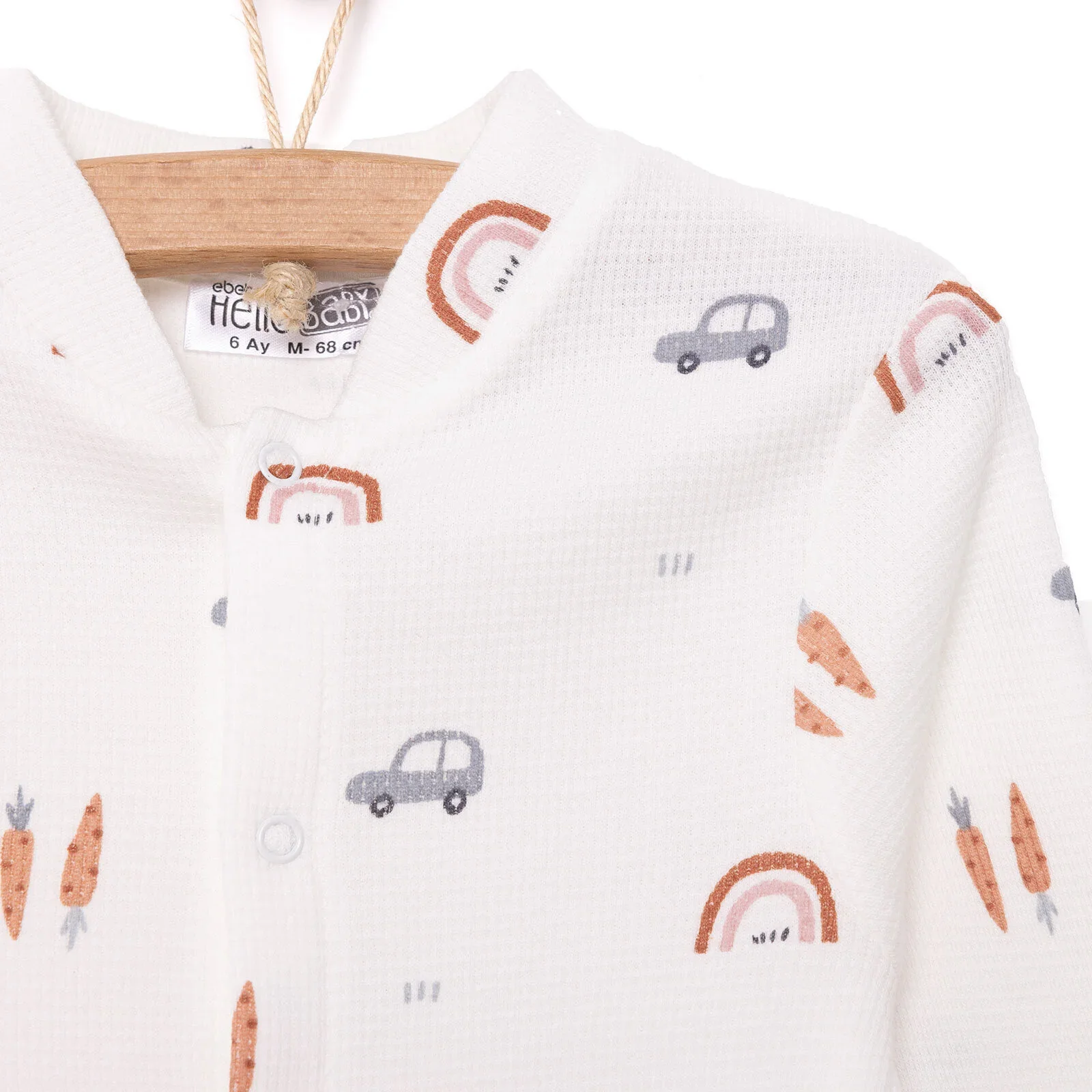 HelloBaby Newborn Jumpsuit - Beige - Image 4