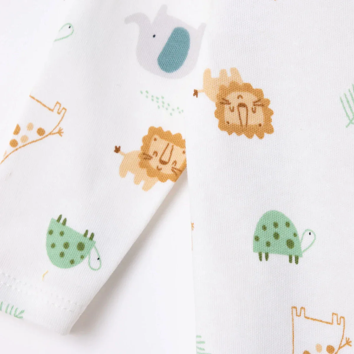 HelloBaby Newborn Jumpsuit-Hat - Ecru Printed - Image 4