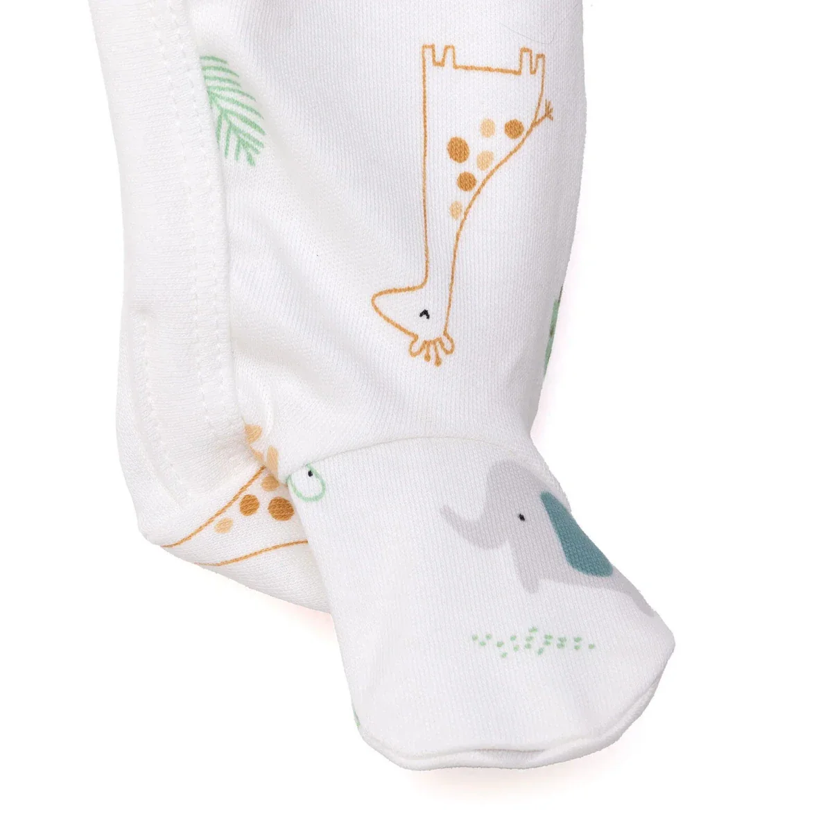 HelloBaby Newborn Jumpsuit-Hat - Ecru Printed - Image 6