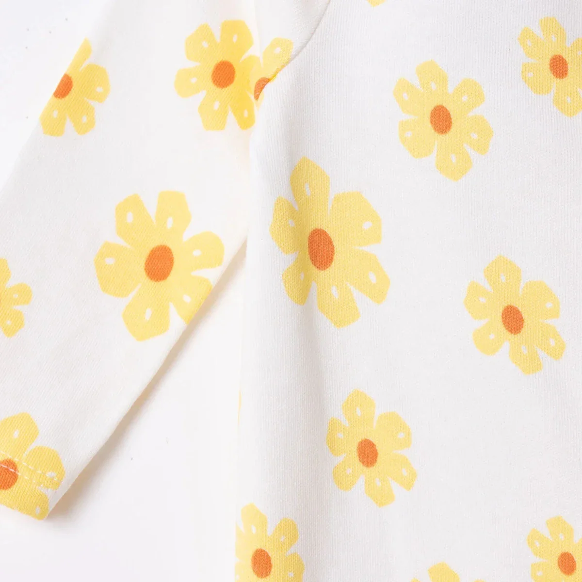 HelloBaby Newborn Jumpsuit-Hat - Ecru Printed - Image 7