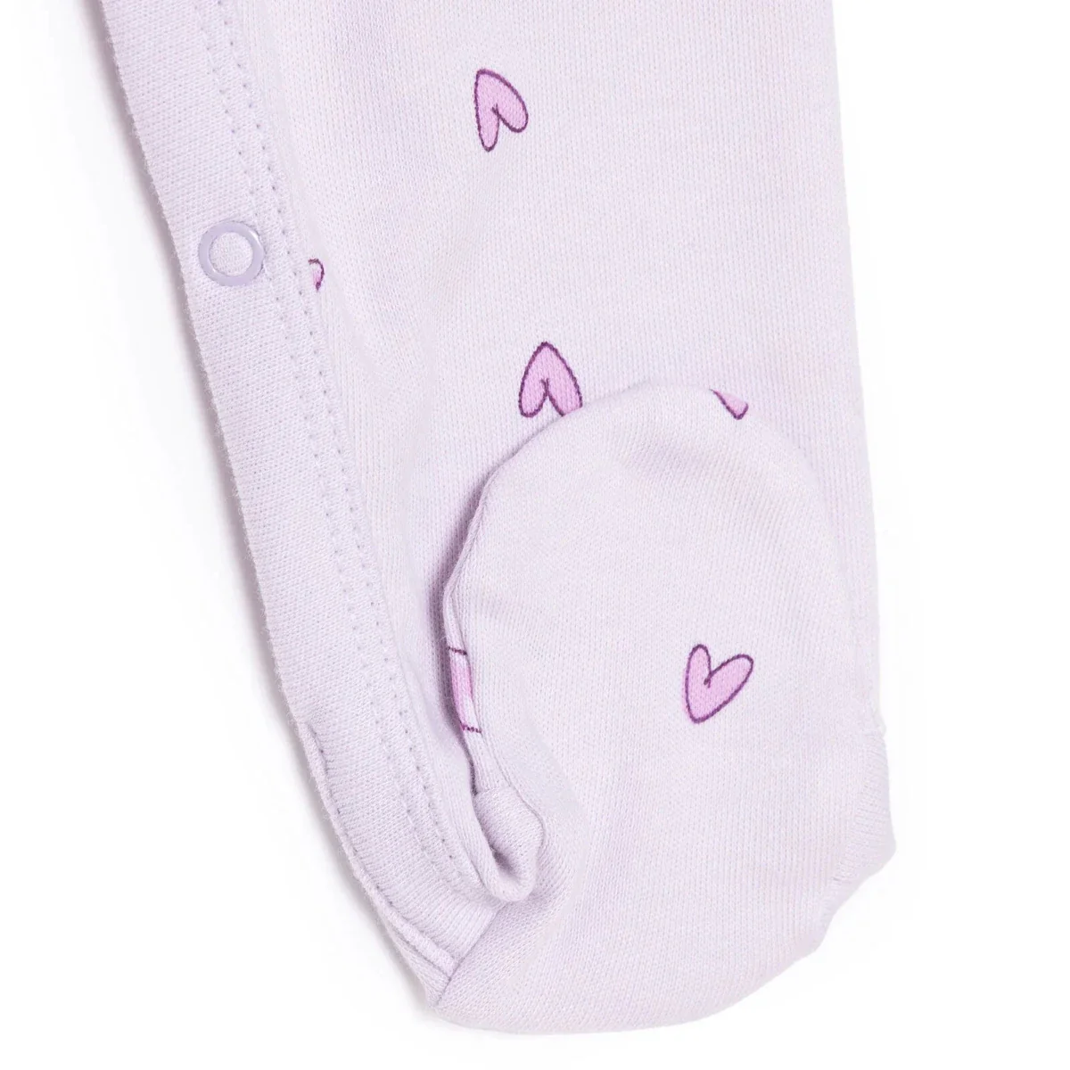 HelloBaby Newborn Jumpsuit-Hat - Lilac Printed - Image 8