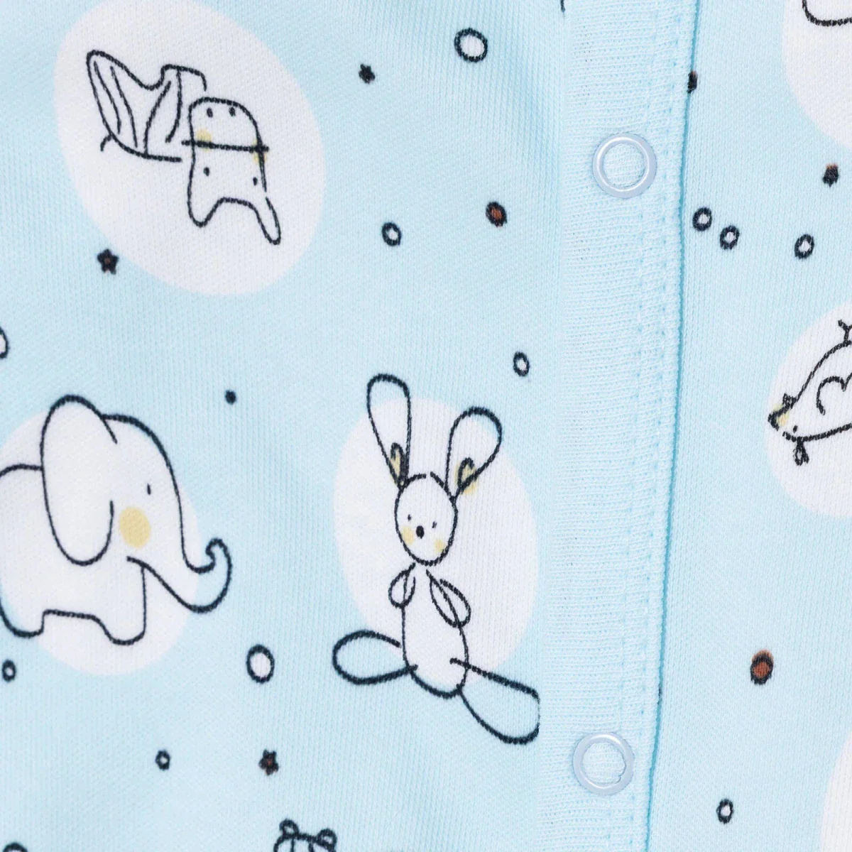 HelloBaby Newborn Jumpsuit-Hat - Light Blue - Image 8