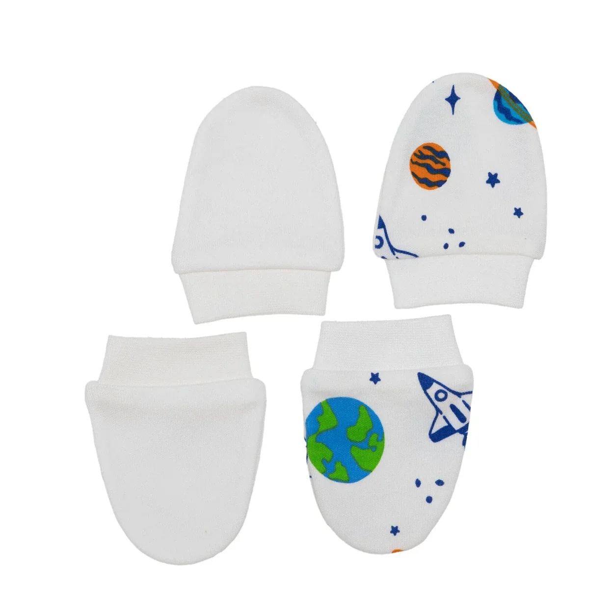 HelloBaby Newborn Mittens - Ecru - Image 6