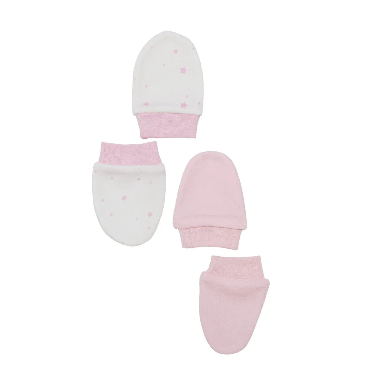 HelloBaby Newborn Mittens - Light Pink - Image 2