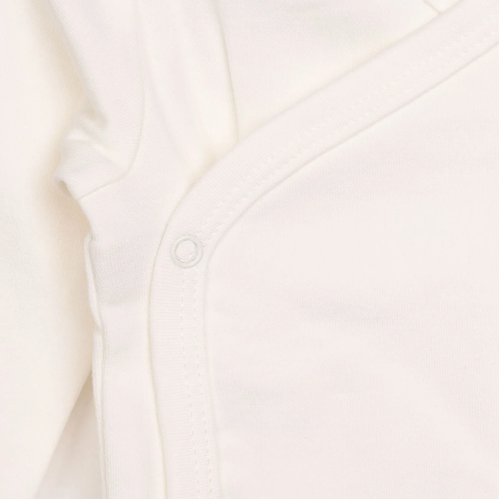 HelloBaby Newborn Organic Wrapover Top-Hat - Ecru - Image 4