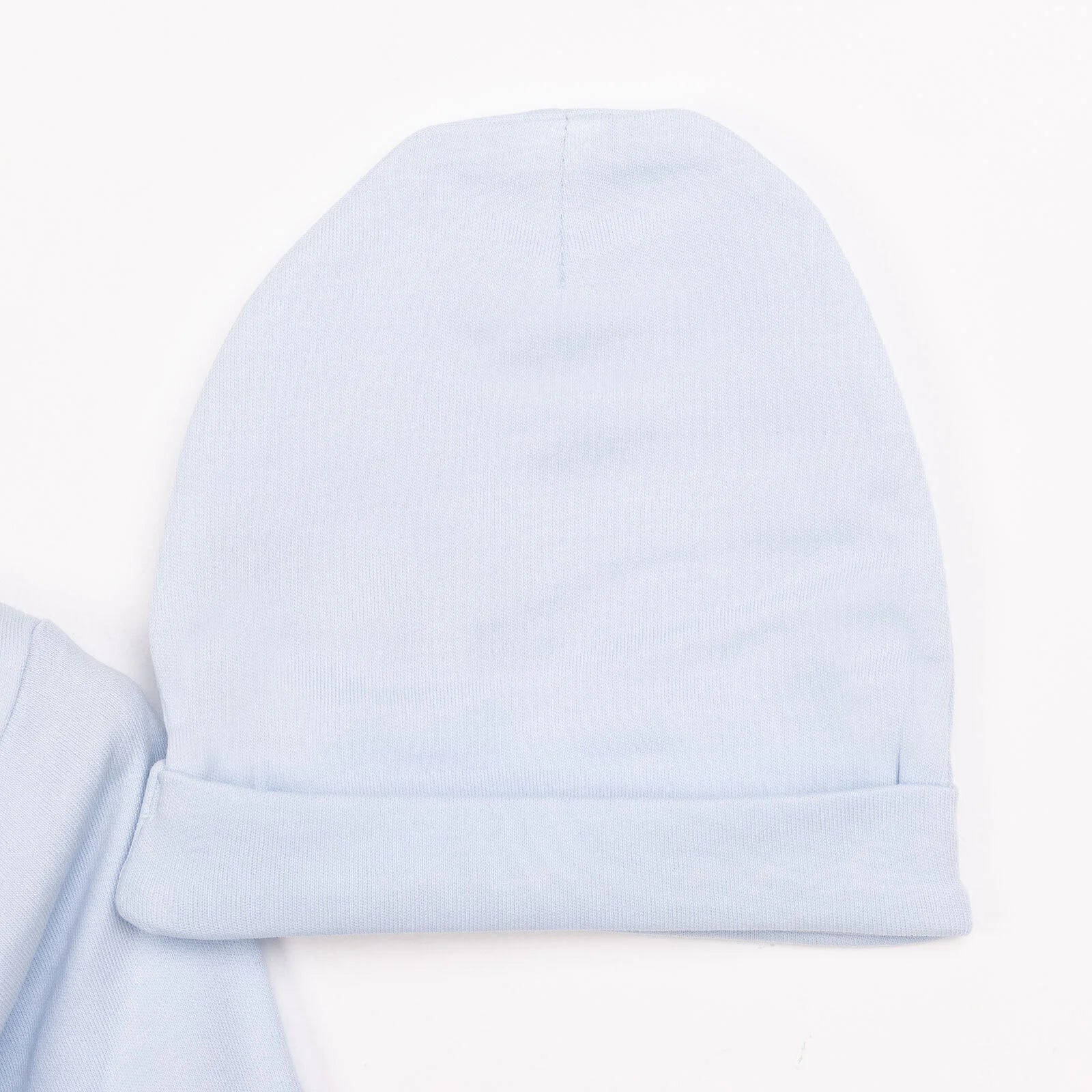 HelloBaby Newborn Organic Wrapover Top-Hat - Blue - Image 5