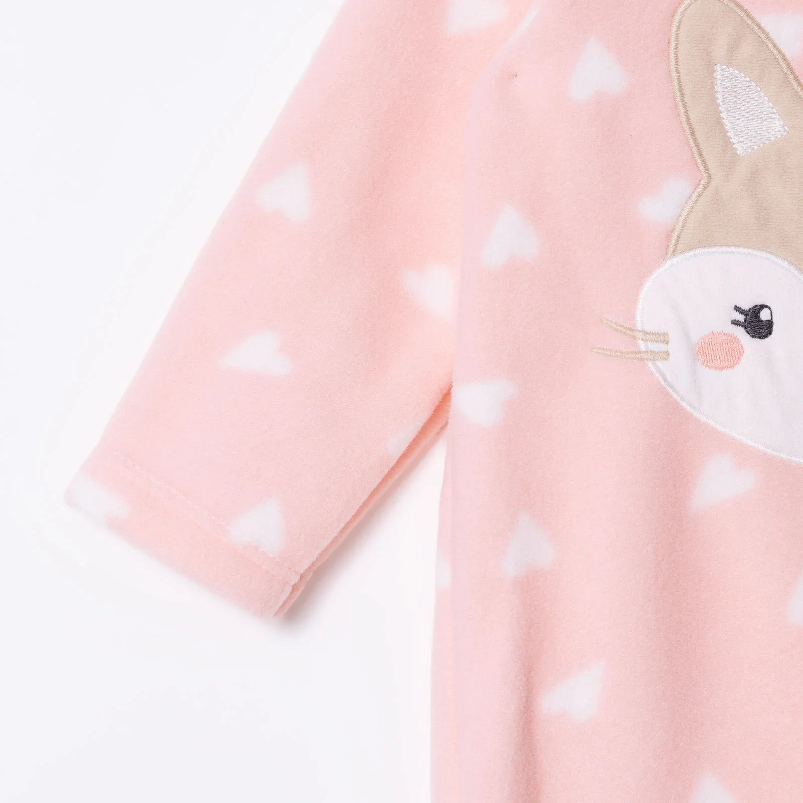 HelloBaby Newborn Polar Footed Jumpsuit - Pink Printed - Image 5